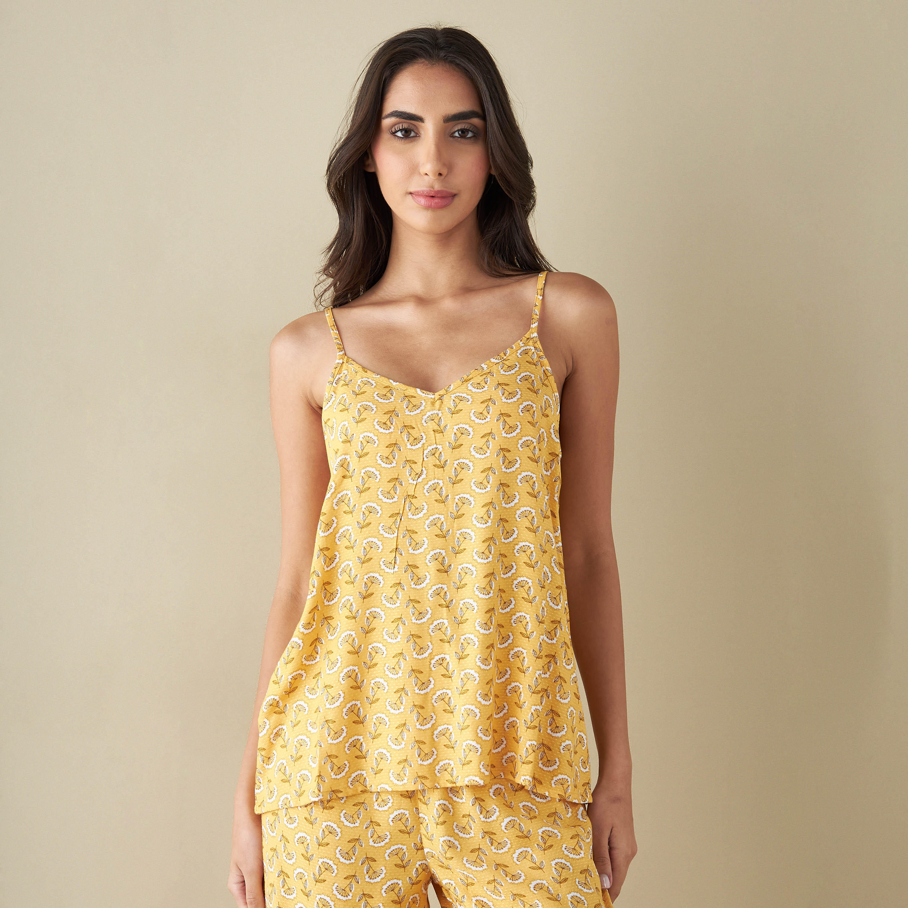 بنطلون بيجاما وروب وبلوزة بطبعات زهرية-women-clothing-nightwear-pyjamas-longsets-image-3