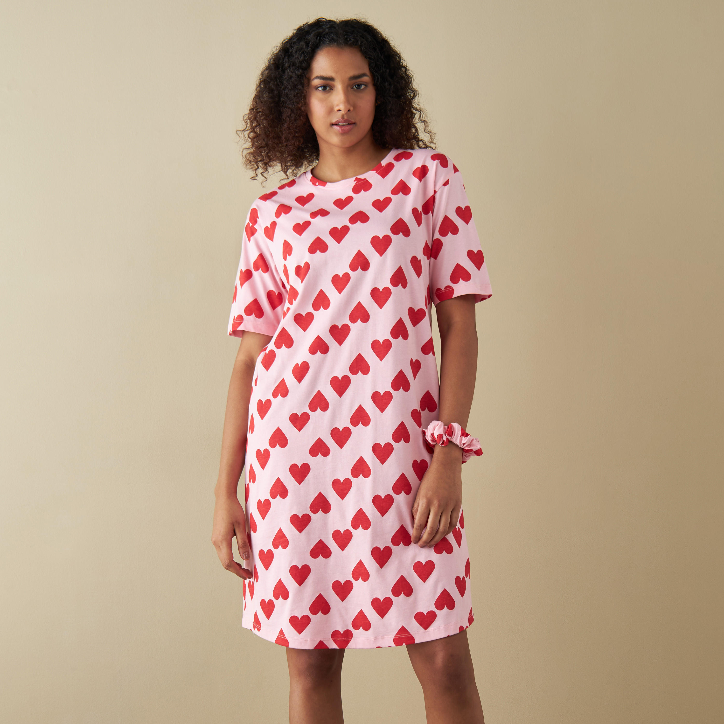 قمصان نوم بأكمام قصيرة وطبعات - طقم قطعتين-women-clothing-nightwear-nighties-image-8
