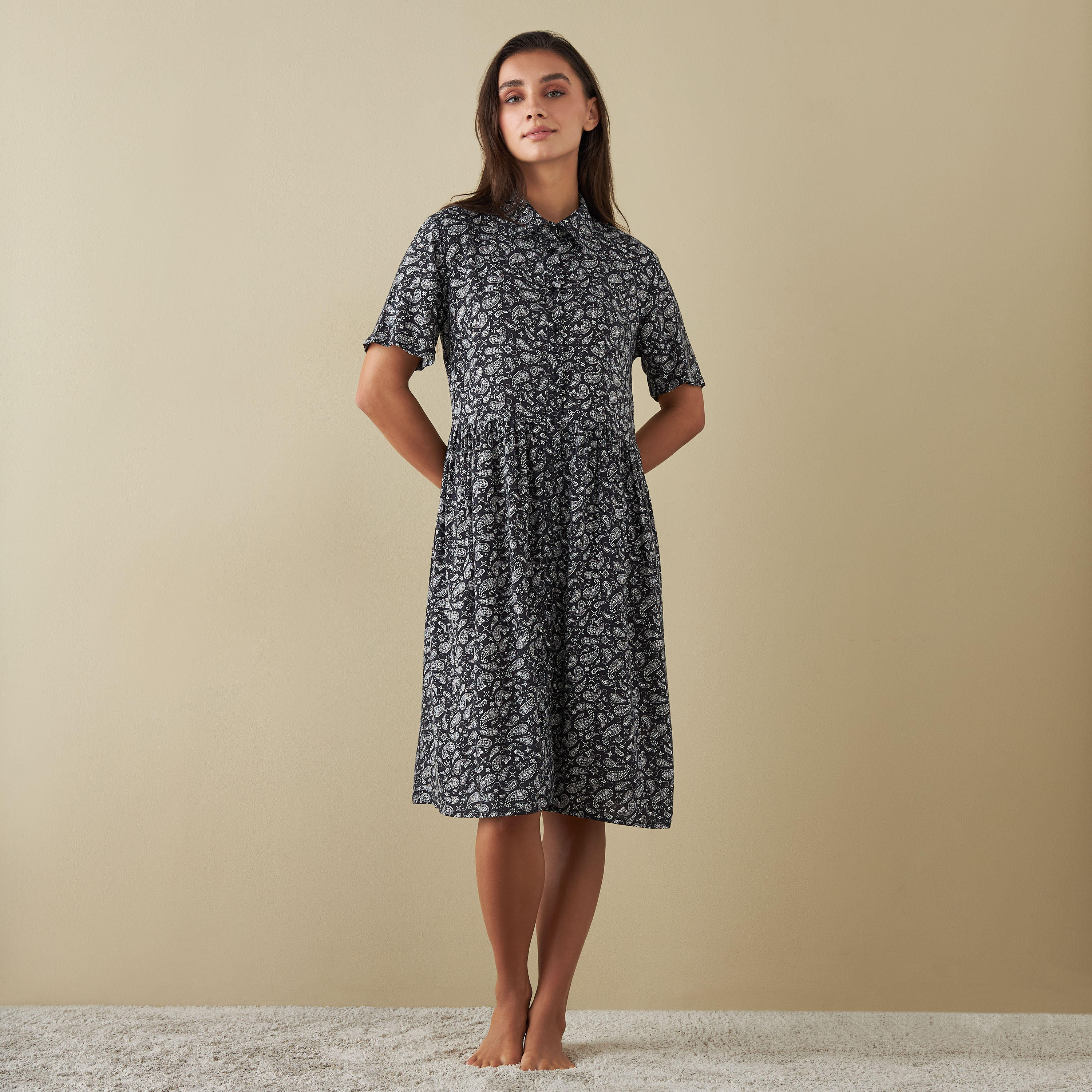 قميص نوم بأكمام قصيرة وطبعات-women-clothing-nightwear-nighties-image-2