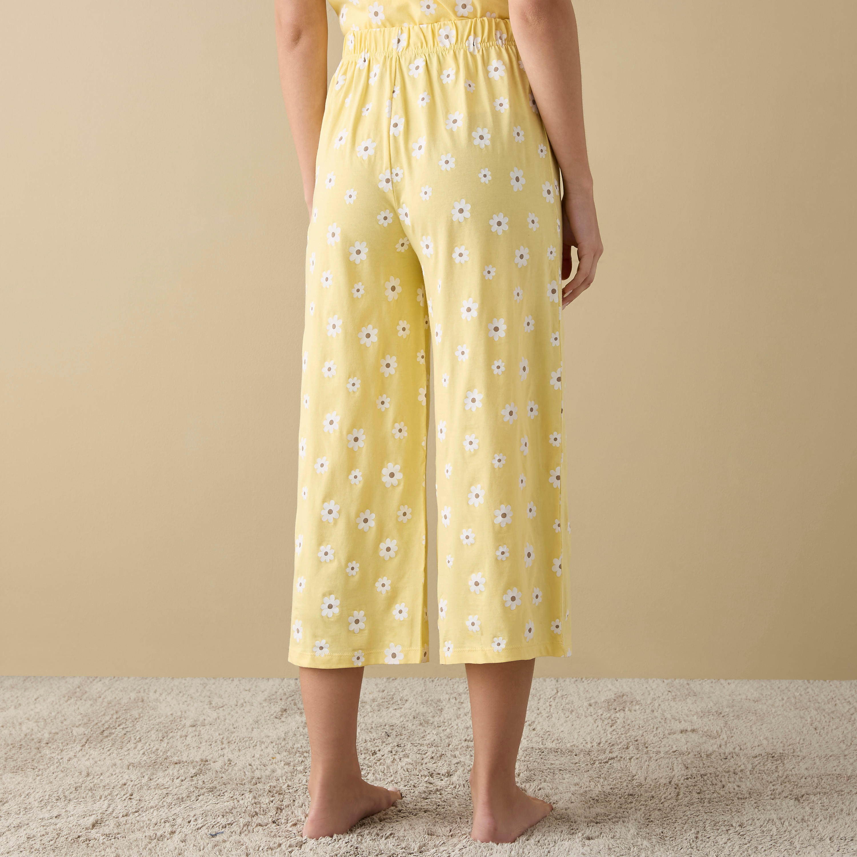 بنطلونات بيجاما متنوعة بخصر مطّاطي - طقم من قطعتين-women-clothing-nightwear-pyjamas-bottoms-image-6