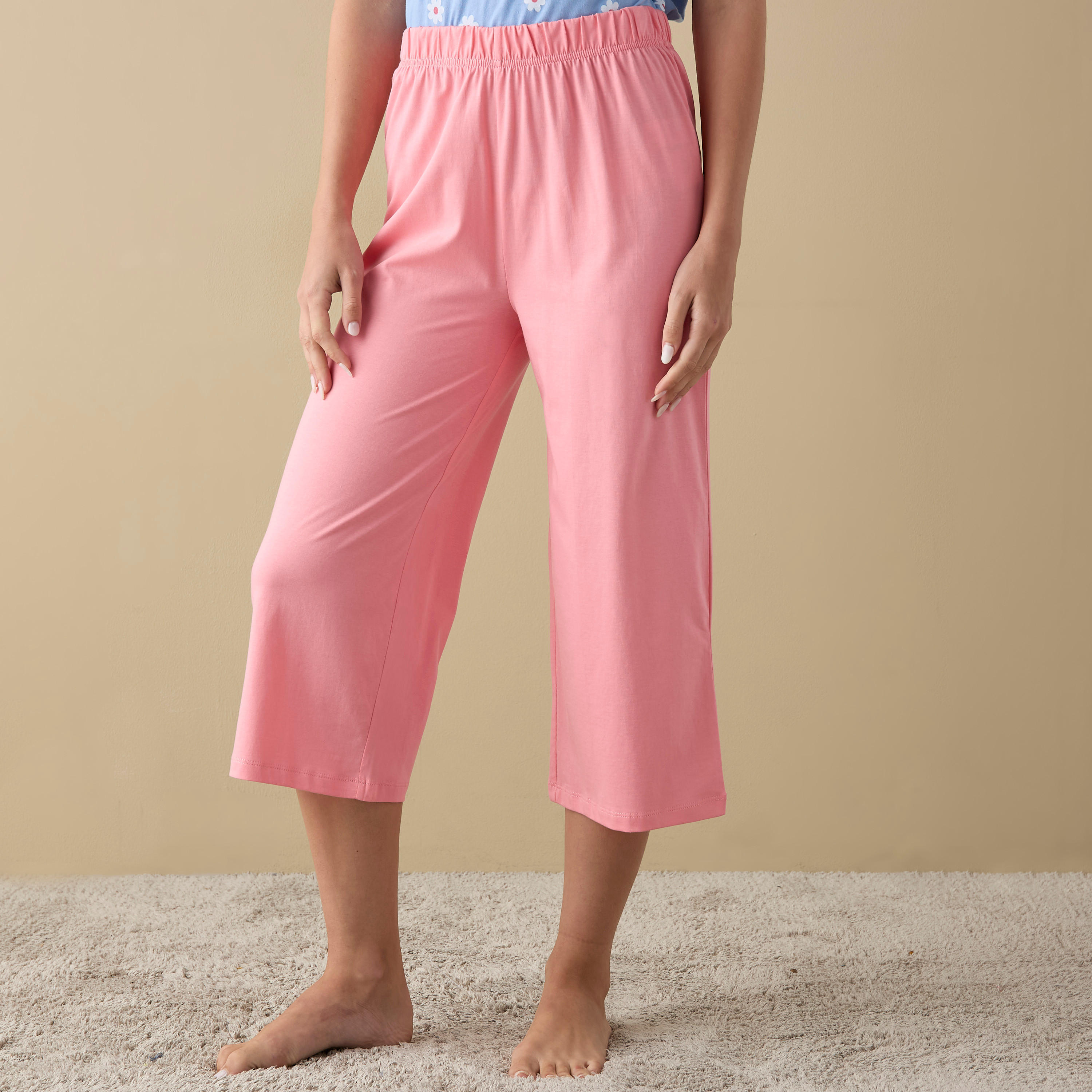 بنطلونات بيجاما متنوعة بخصر مطّاطي - طقم من قطعتين-women-clothing-nightwear-pyjamas-bottoms-image-8