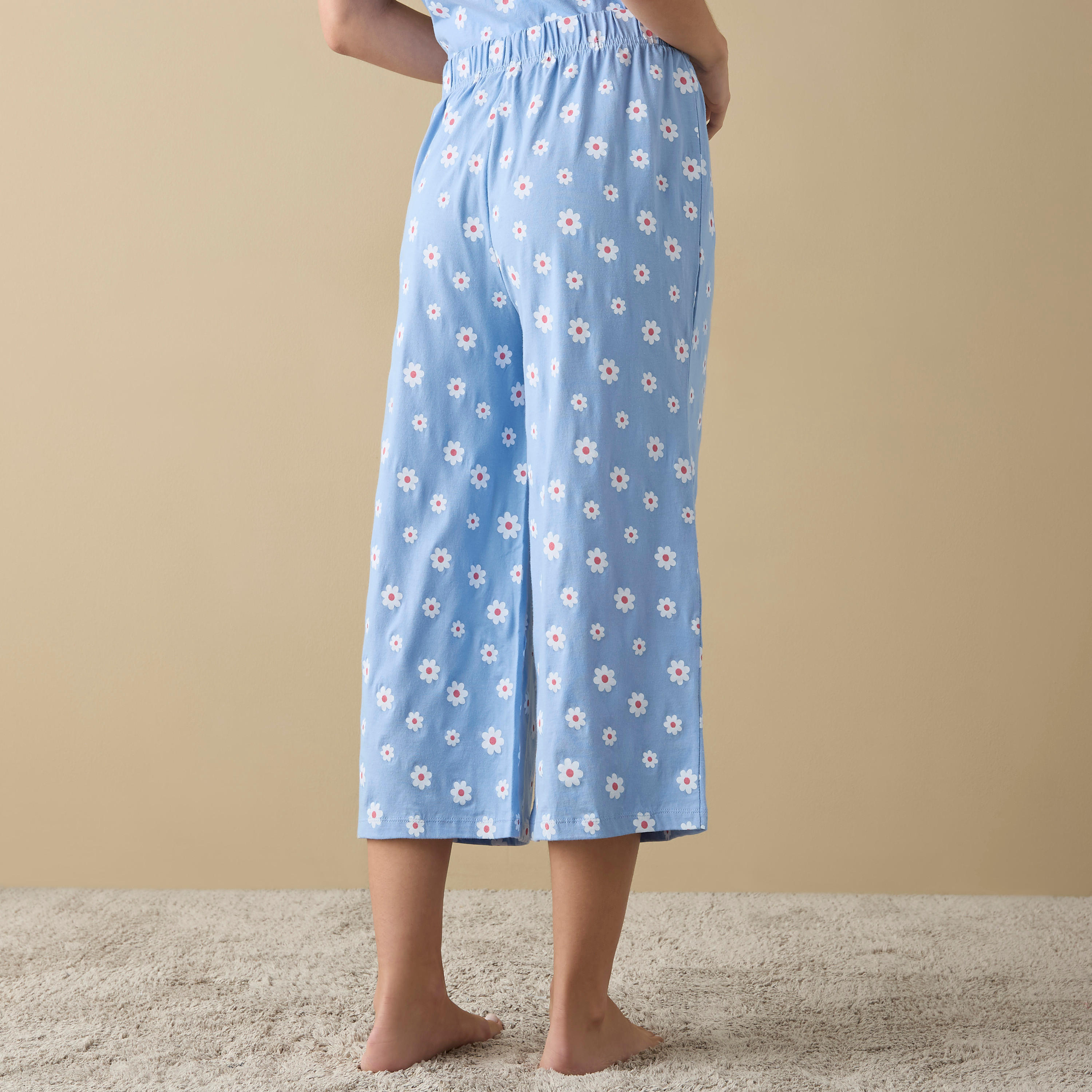 بنطلونات بيجاما متنوعة بخصر مطّاطي - طقم من قطعتين-women-clothing-nightwear-pyjamas-bottoms-image-13