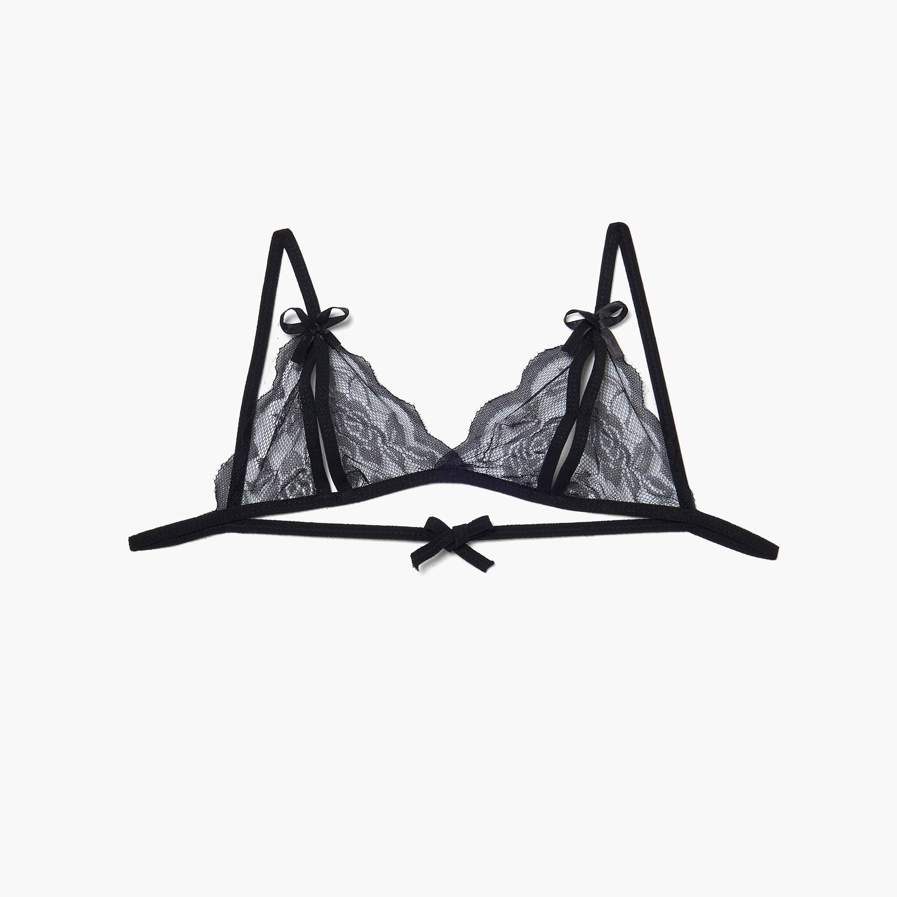 مجموعة صدريّة بأحزمة وسروال ثونج بتفاصيل دانتيل-women-clothing-lingerie-lingeriesets-image-2