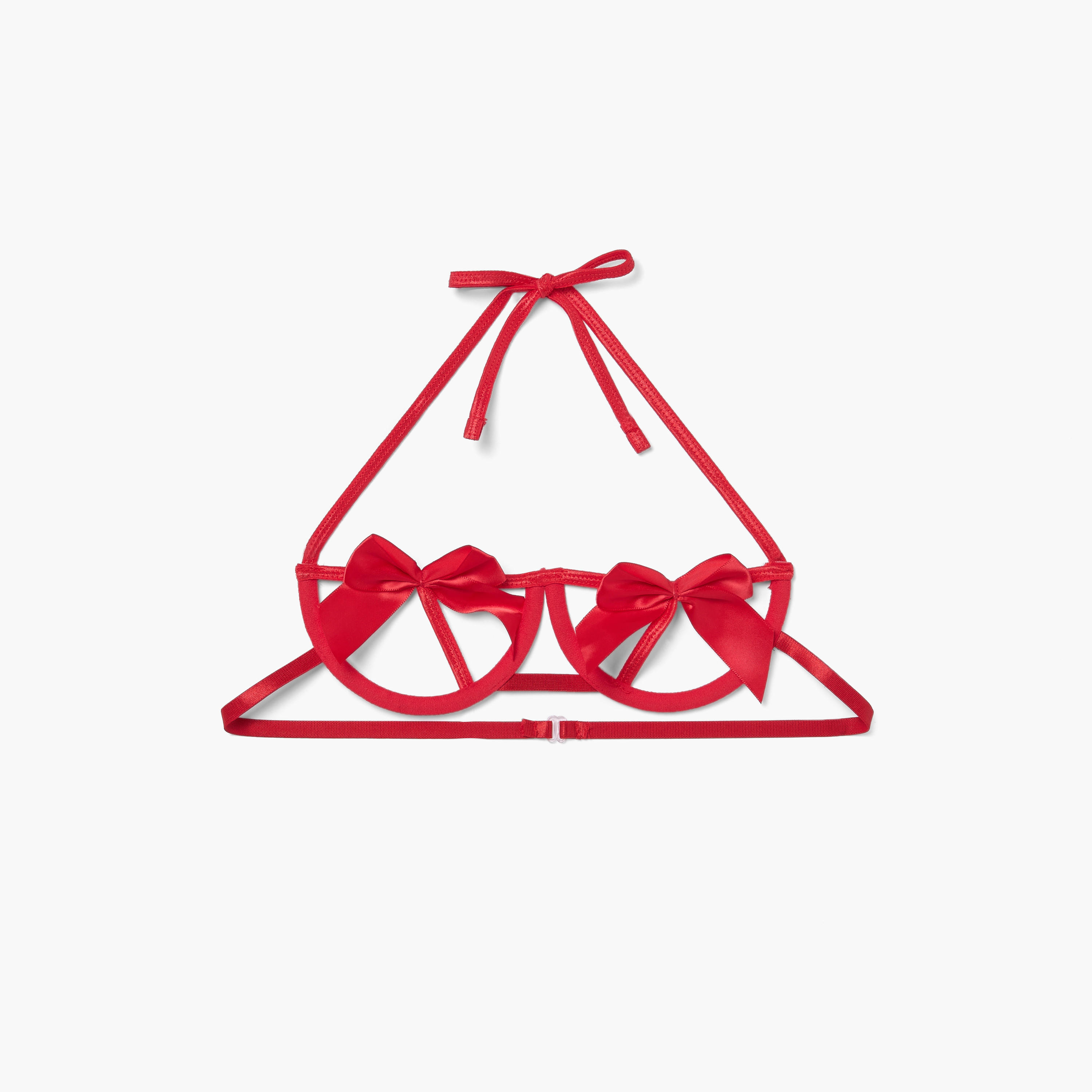 مجموعة ثونج وصدرية بحمالات وتزيينات فيونكة-women-clothing-lingerie-lingeriesets-image-2