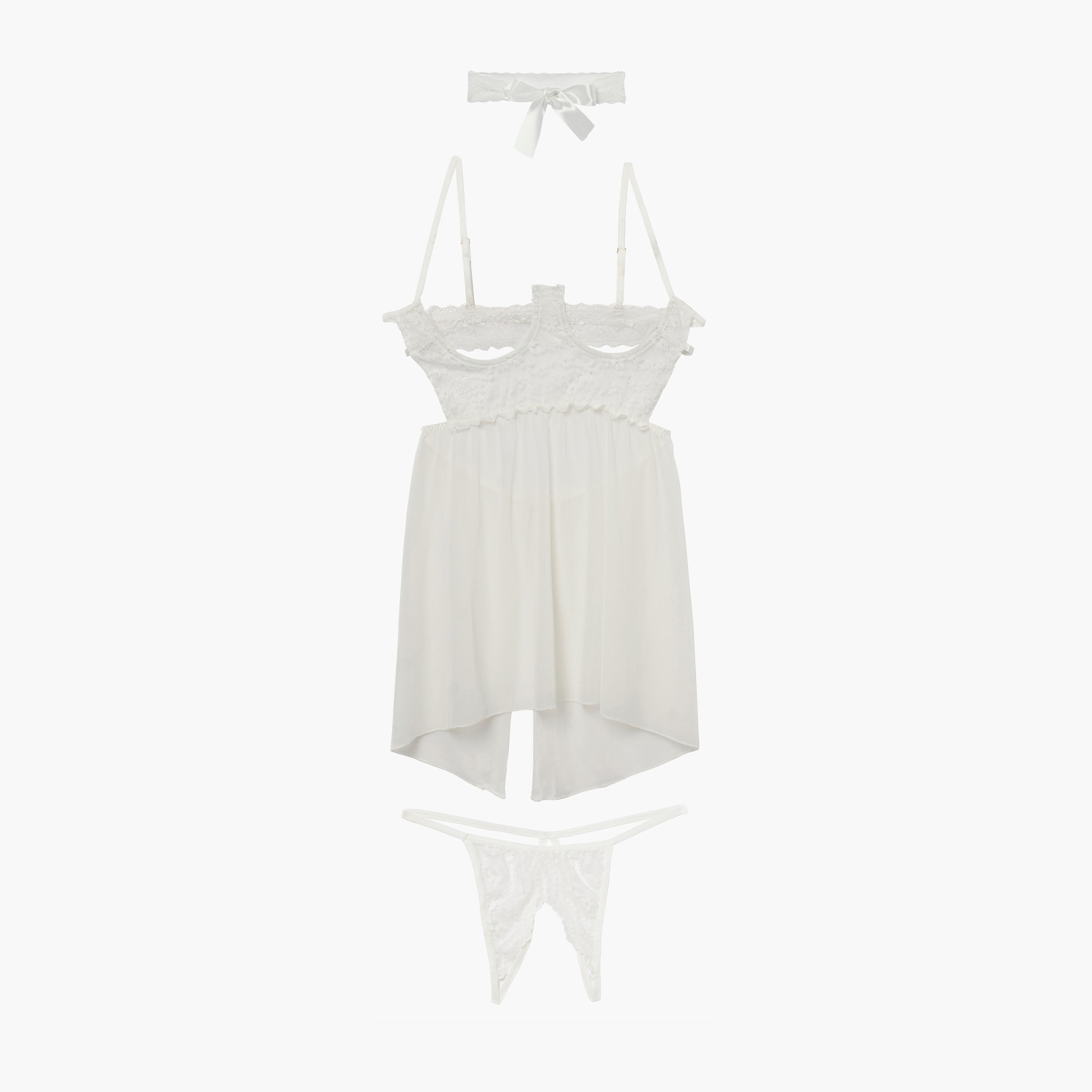بيبي دول بتفاصيل دانتيل وثونج وحزام جوارب-women-clothing-lingerie-lingeriesets-image-1