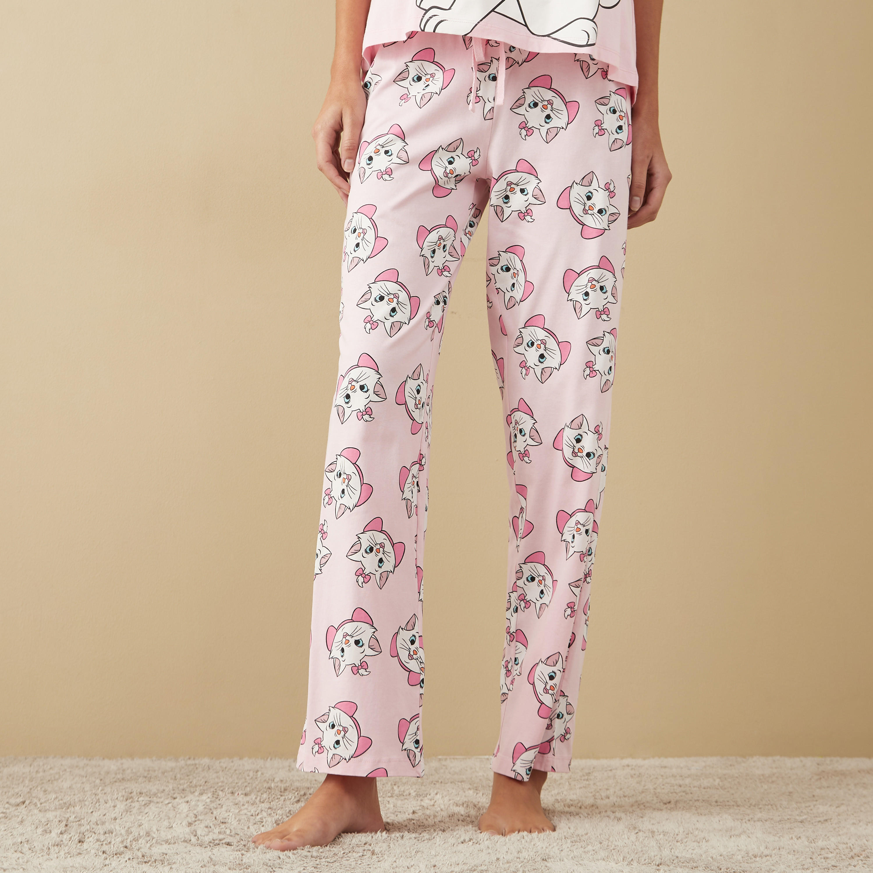 Marie Print T-shirt and Pyjama Set-women-clothing-nightwear-pyjamas-longsets-image-3