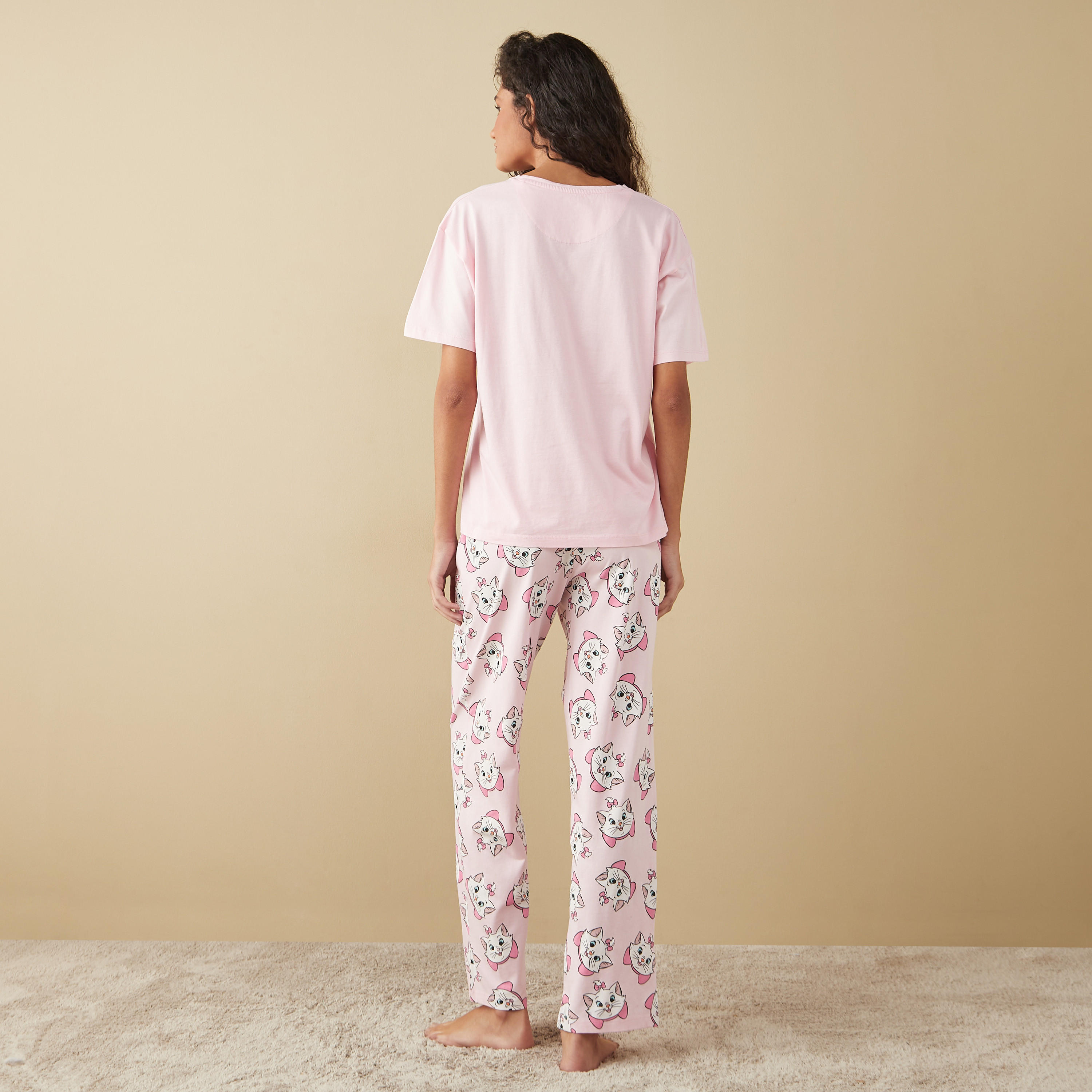 Marie Print T-shirt and Pyjama Set-women-clothing-nightwear-pyjamas-longsets-image-4