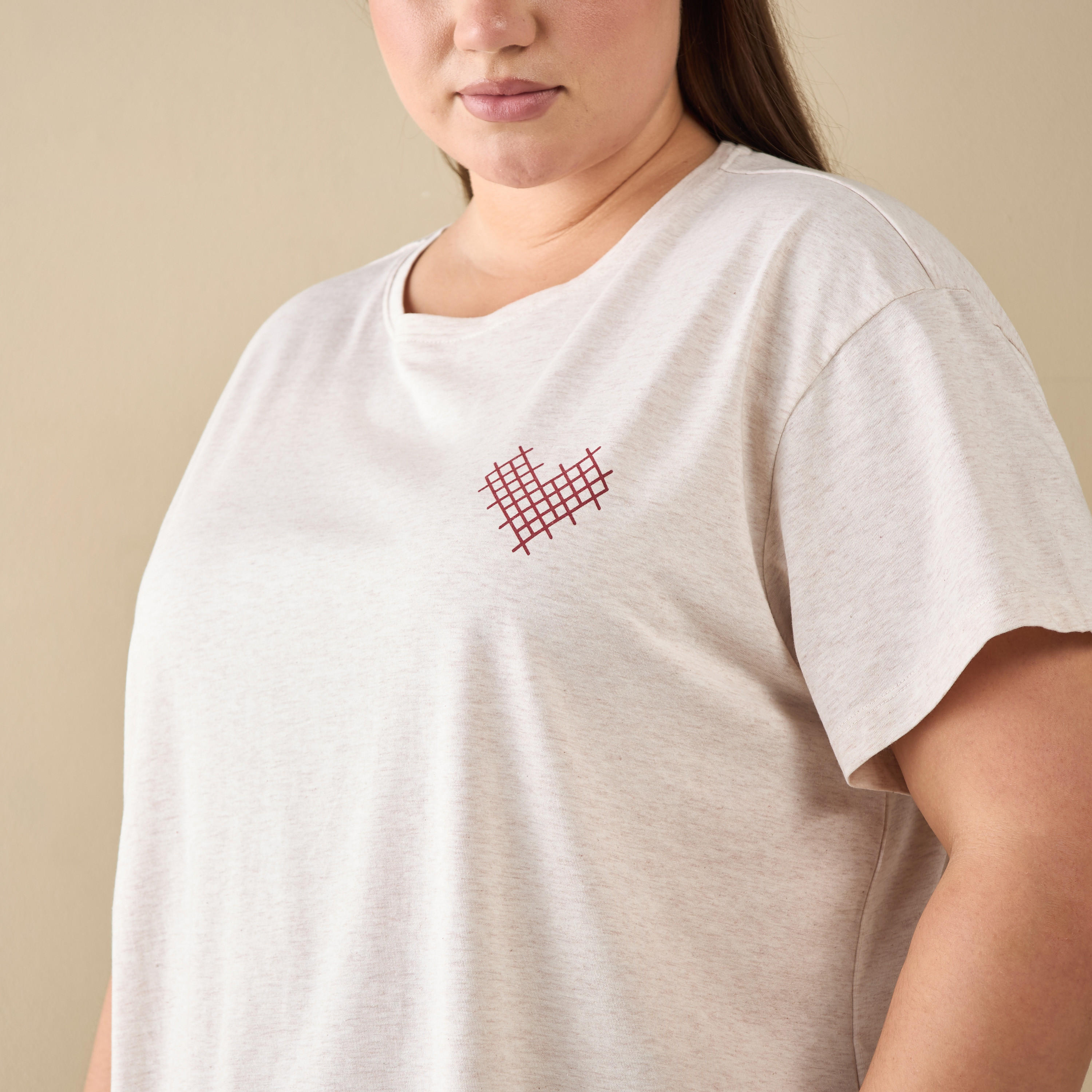 طقم بنطلون بيجاما وتيشيرت بطبعات قلب-women-clothing-nightwear-pyjamas-longsets-image-2