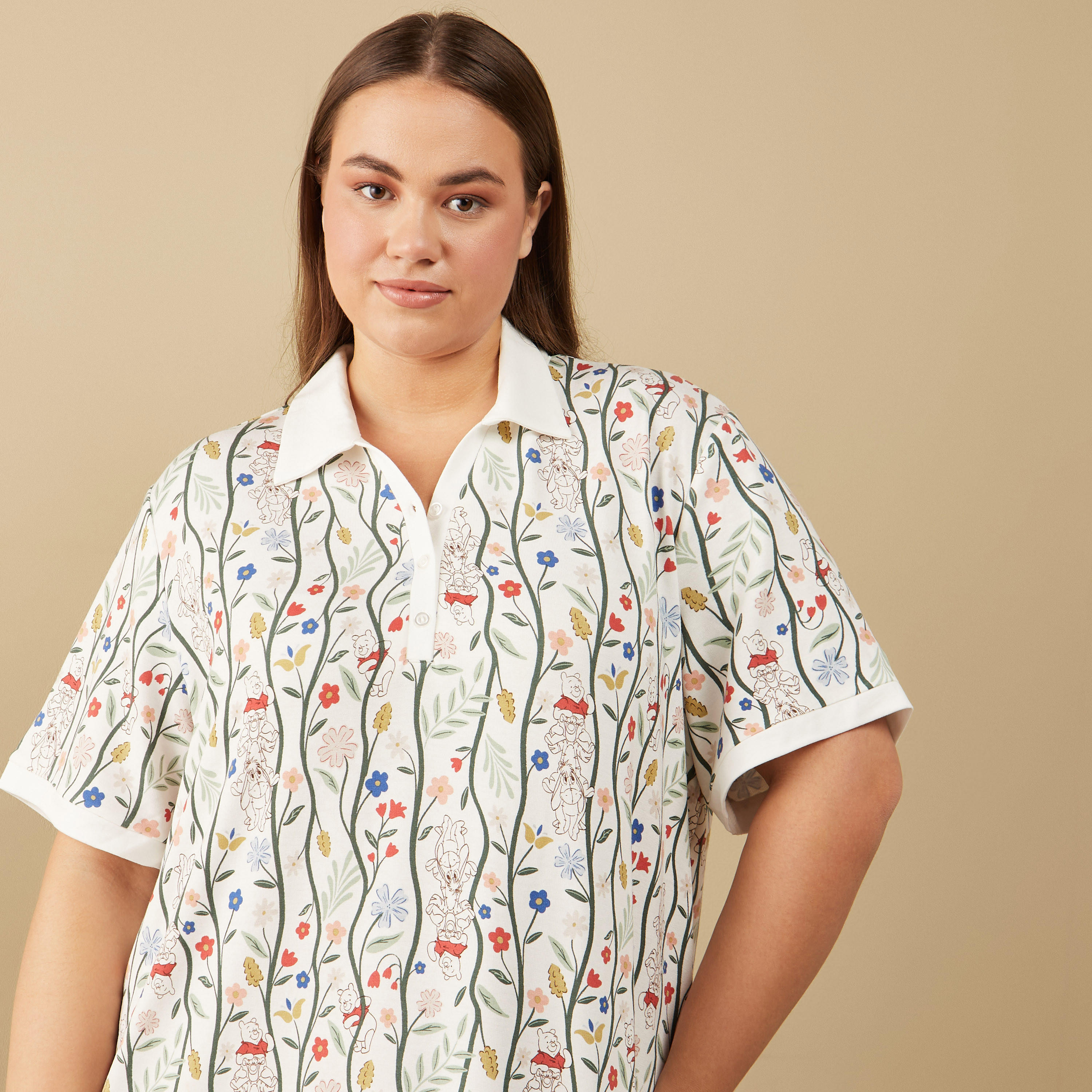 قميص نوم بأكمام قصيرة وطبعات-women-clothing-nightwear-nighties-image-1