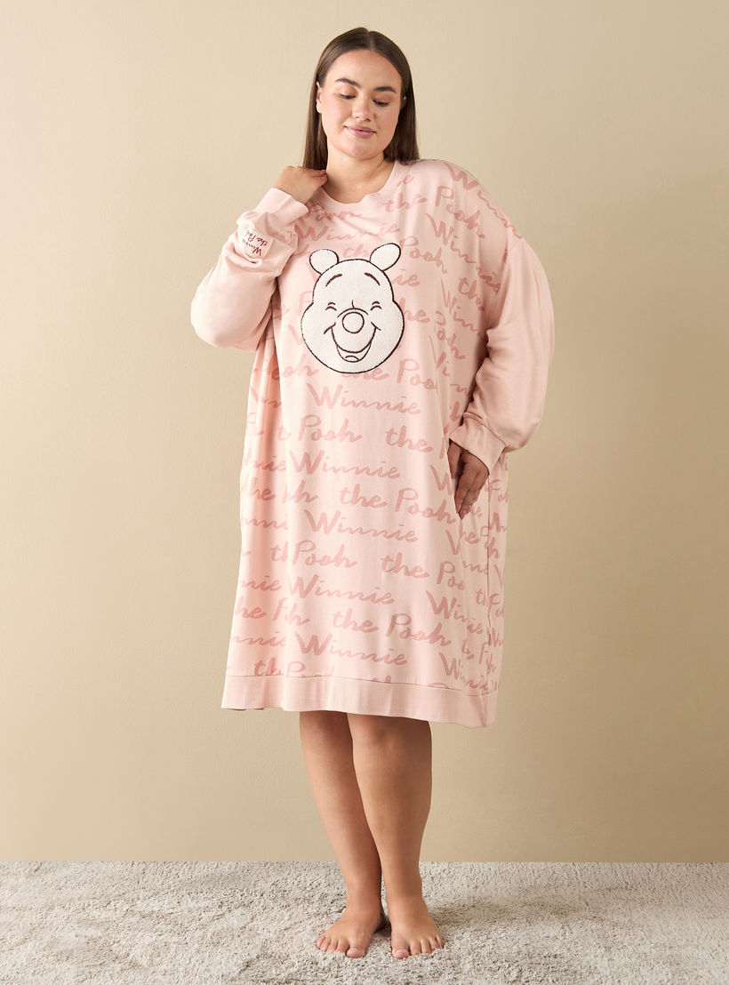 قميص نوم بأكمام طويلة وطبعات ويني ذا بوه-women-clothing-nightwear-nighties-image-2
