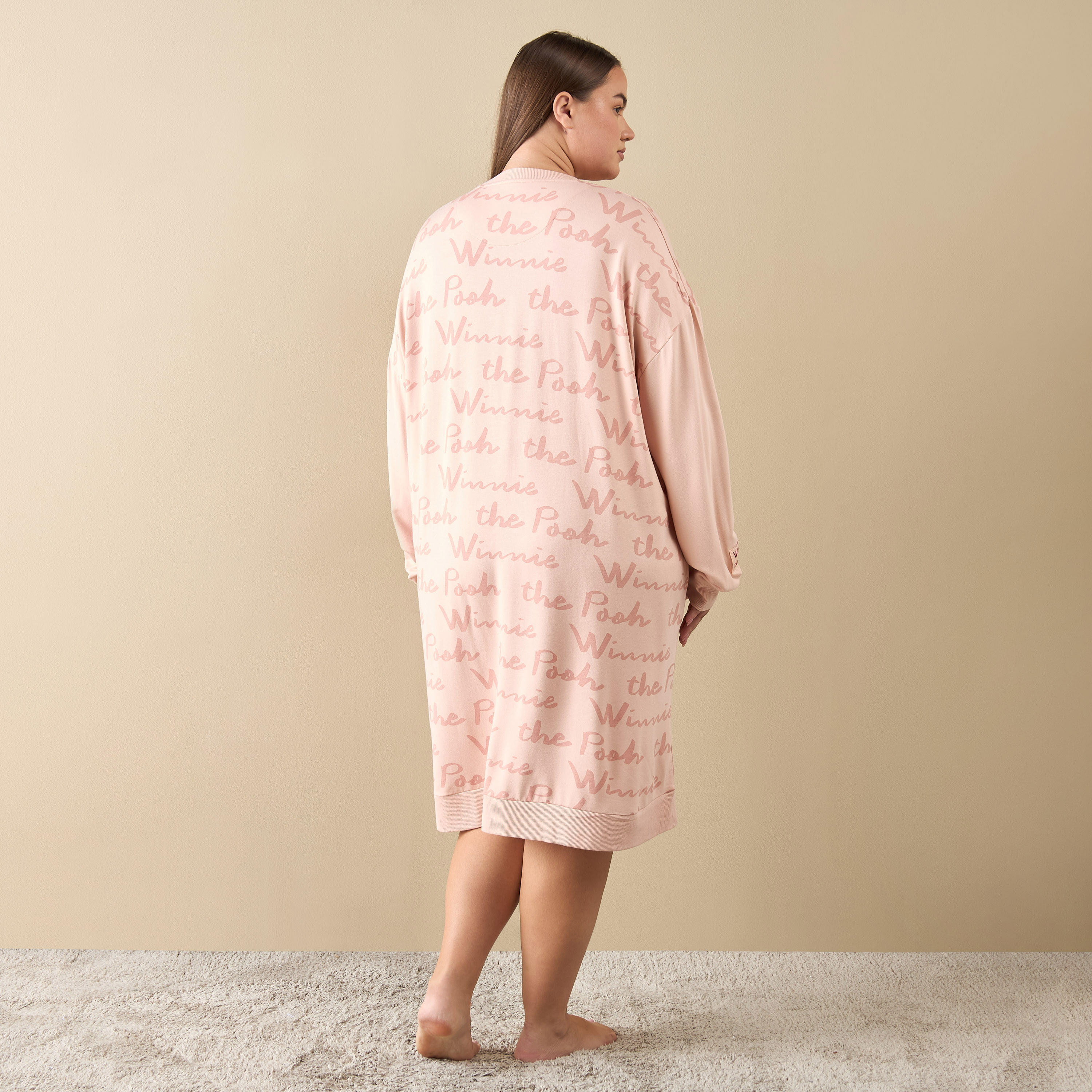 قميص نوم بأكمام طويلة وطبعات ويني ذا بوه-women-clothing-nightwear-nighties-image-3