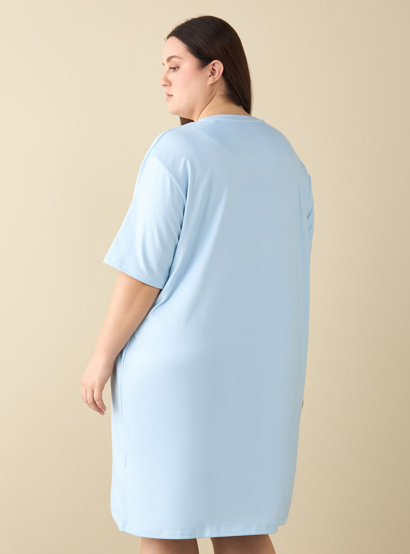 قميص نوم قطن بأكمام قصيرة وطبعات - طقم من 2-women-clothing-nightwear-nighties-image-4