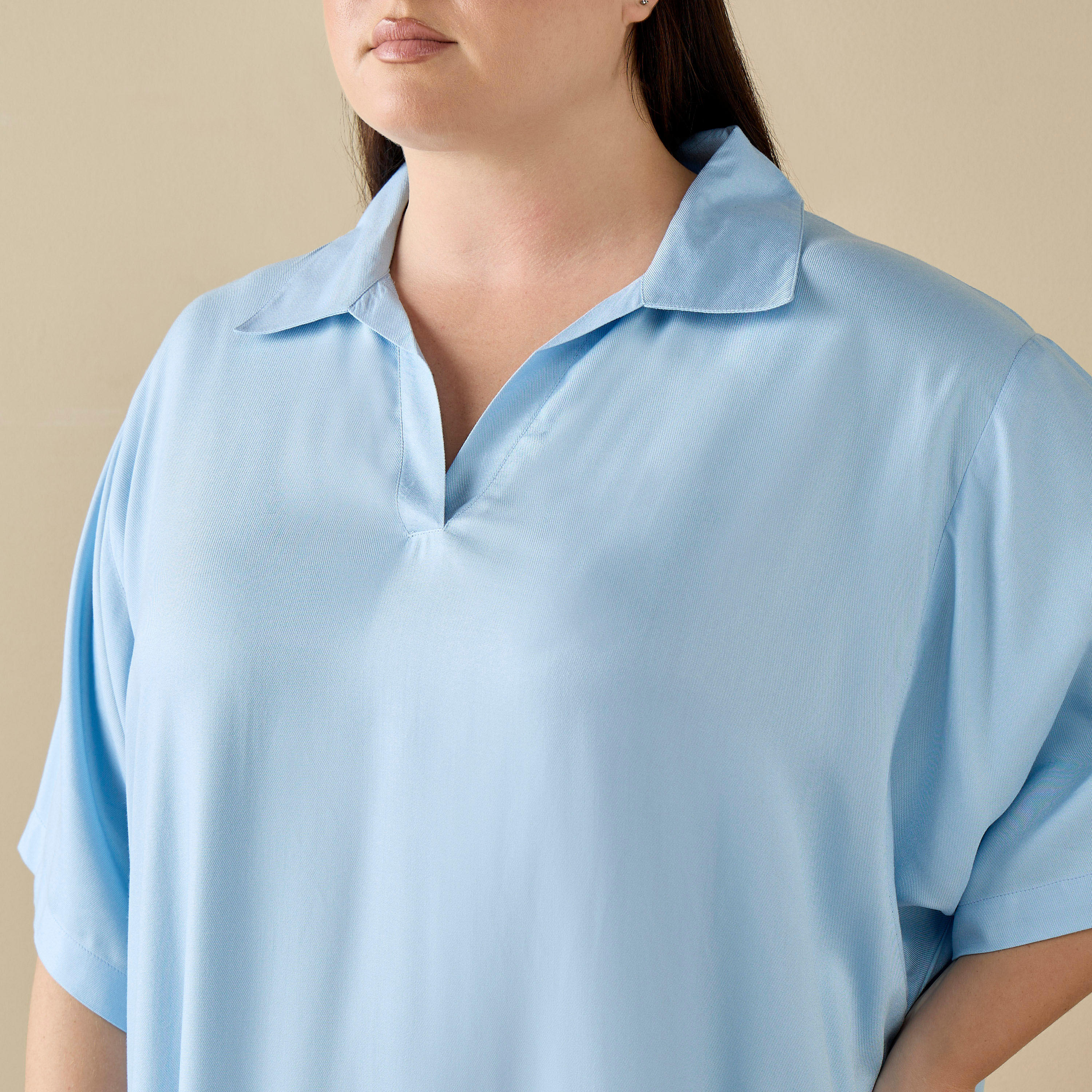 فستان نوم بياقة عادية وأكمام قصيرة - طقم من قطعتين-women-clothing-nightwear-nighties-image-4