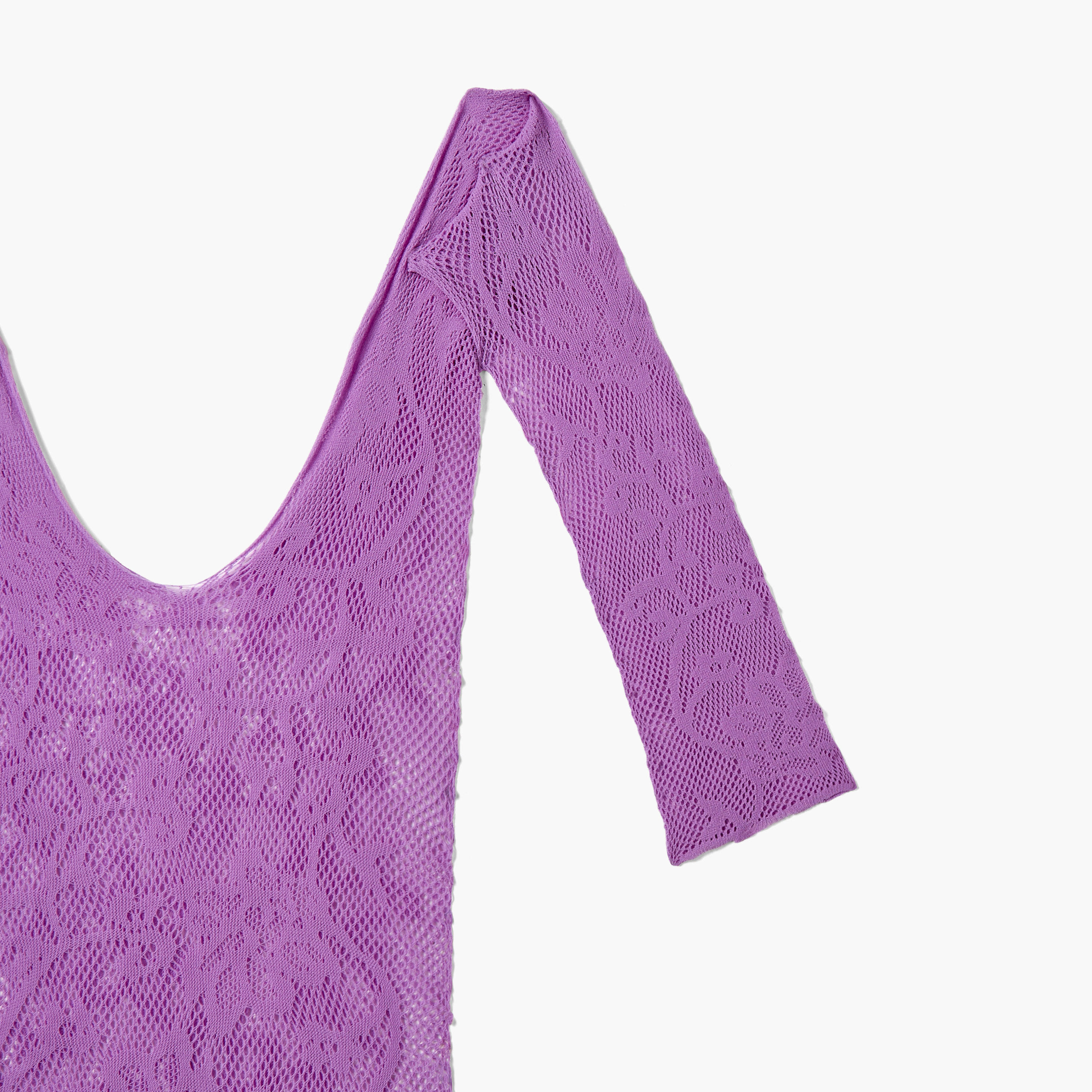 بودي سوت بارزة الملمس بياقة عميقة وأكمام طويلة-women-clothing-lingerie-lingerieaccessories-image-2