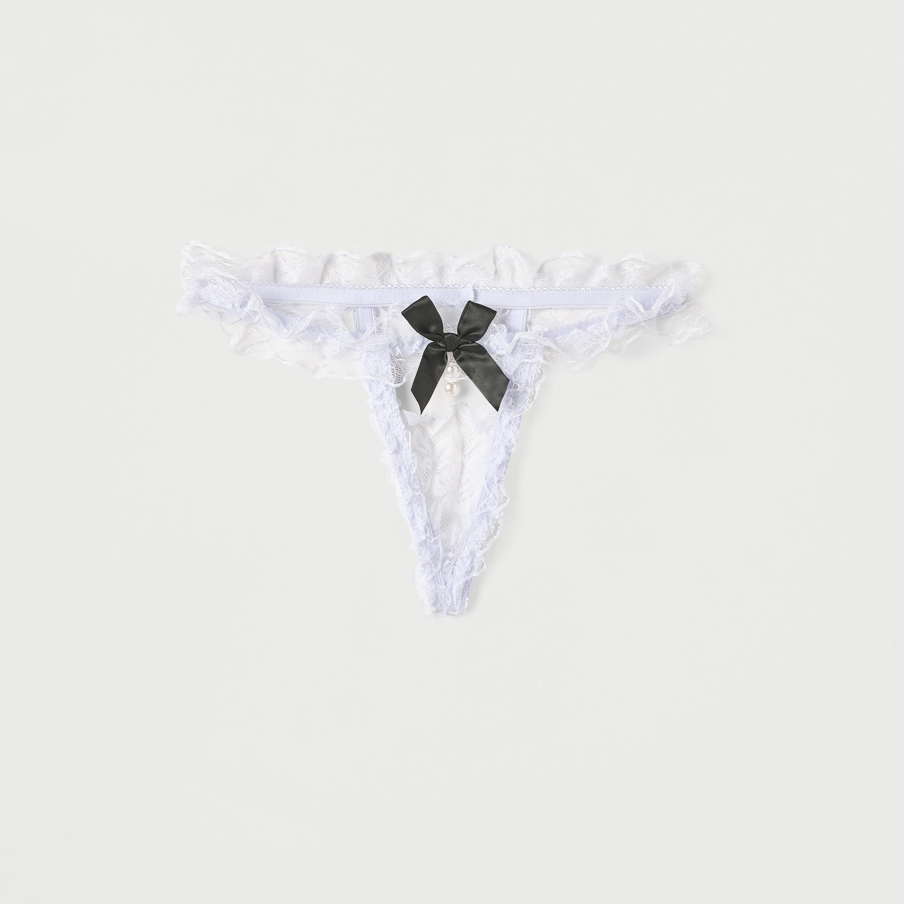 صدريّة دانتيل مزينة باللؤلؤ مع ثونج وجوارب-women-clothing-lingerie-lingeriesets-image-4