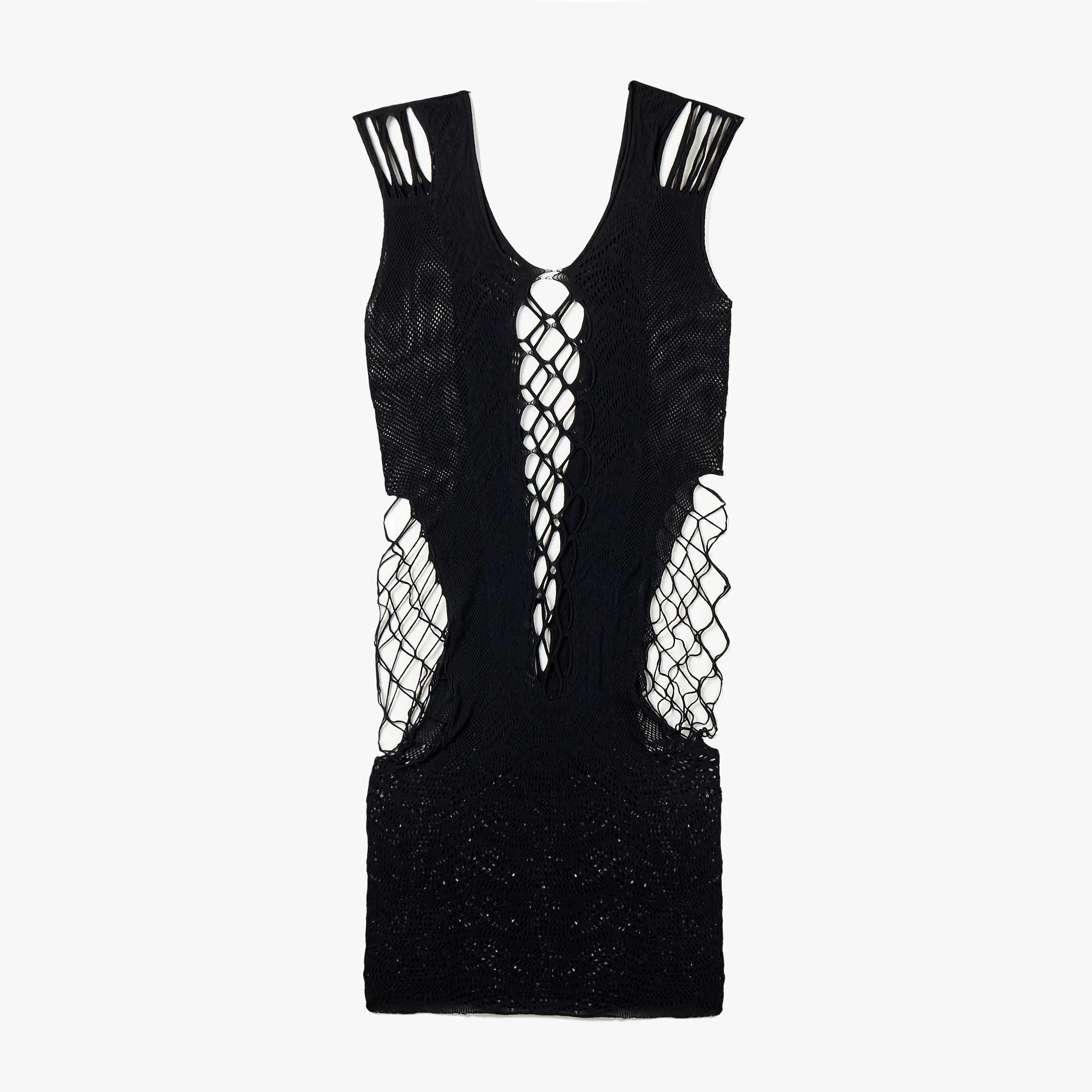 جورب للجسم بدون أكمام بتفاصيل شبكية-women-clothing-lingerie-lingerieaccessories-image-1