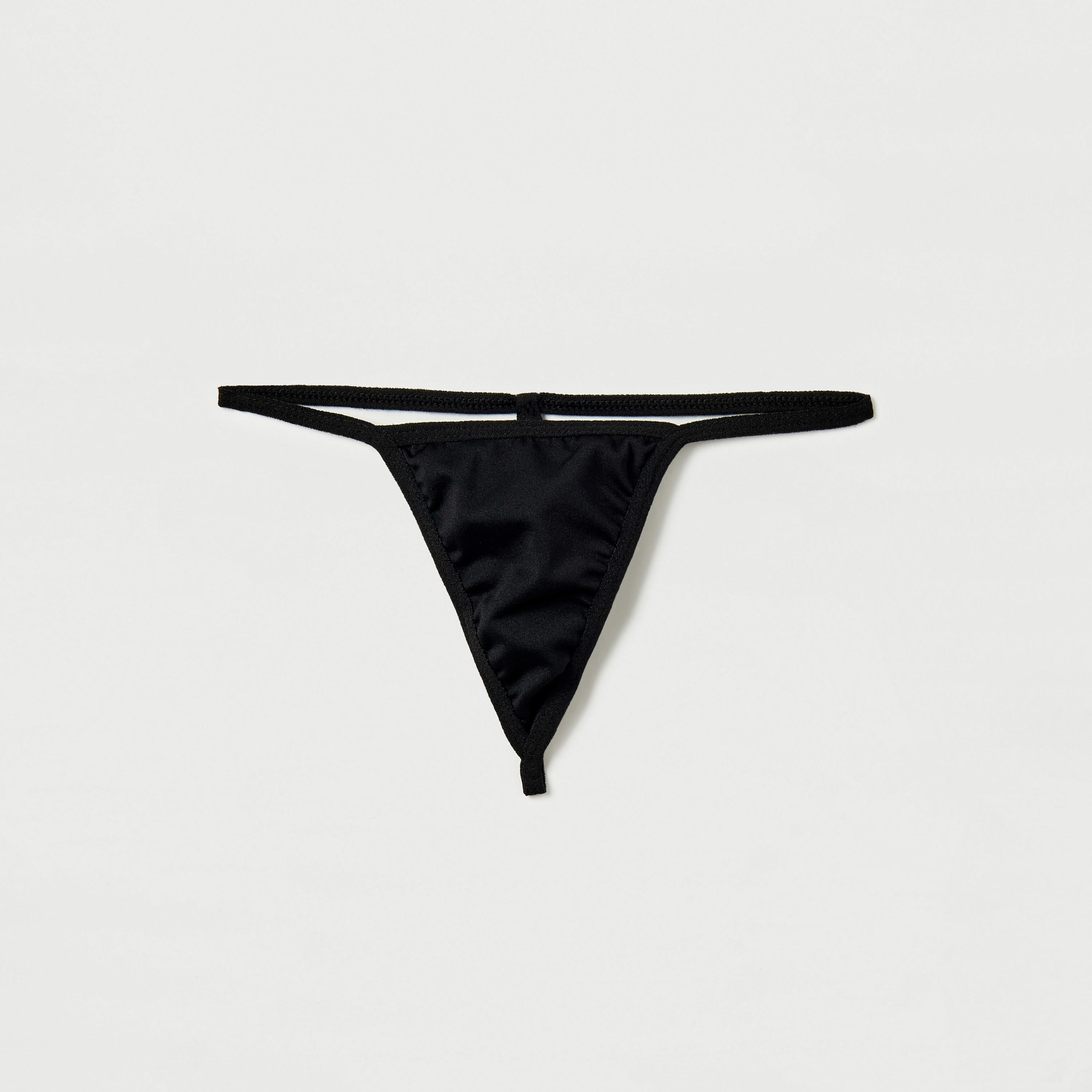 قميص داخلي سادة مع سروال ثونج وأغطية للحلمات-women-clothing-lingerie-lingeriesets-image-4