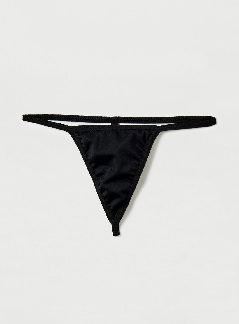 قميص داخلي سادة مع سروال ثونج وأغطية للحلمات-women-clothing-lingerie-lingeriesets-image-4