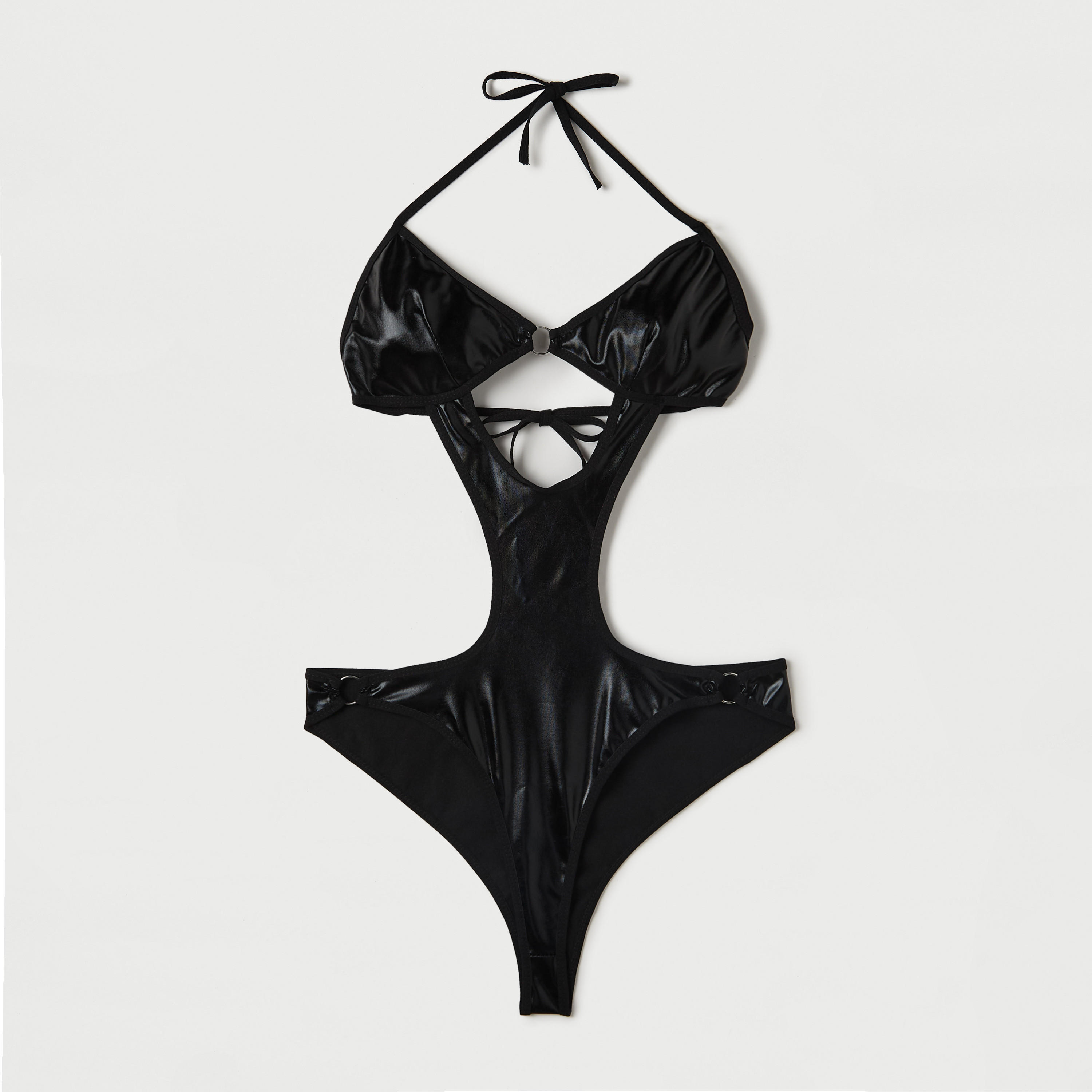 بودي سوت سادة بتفاصيل مفرّغة وأربطة-women-clothing-lingerie-lingerieaccessories-image-5