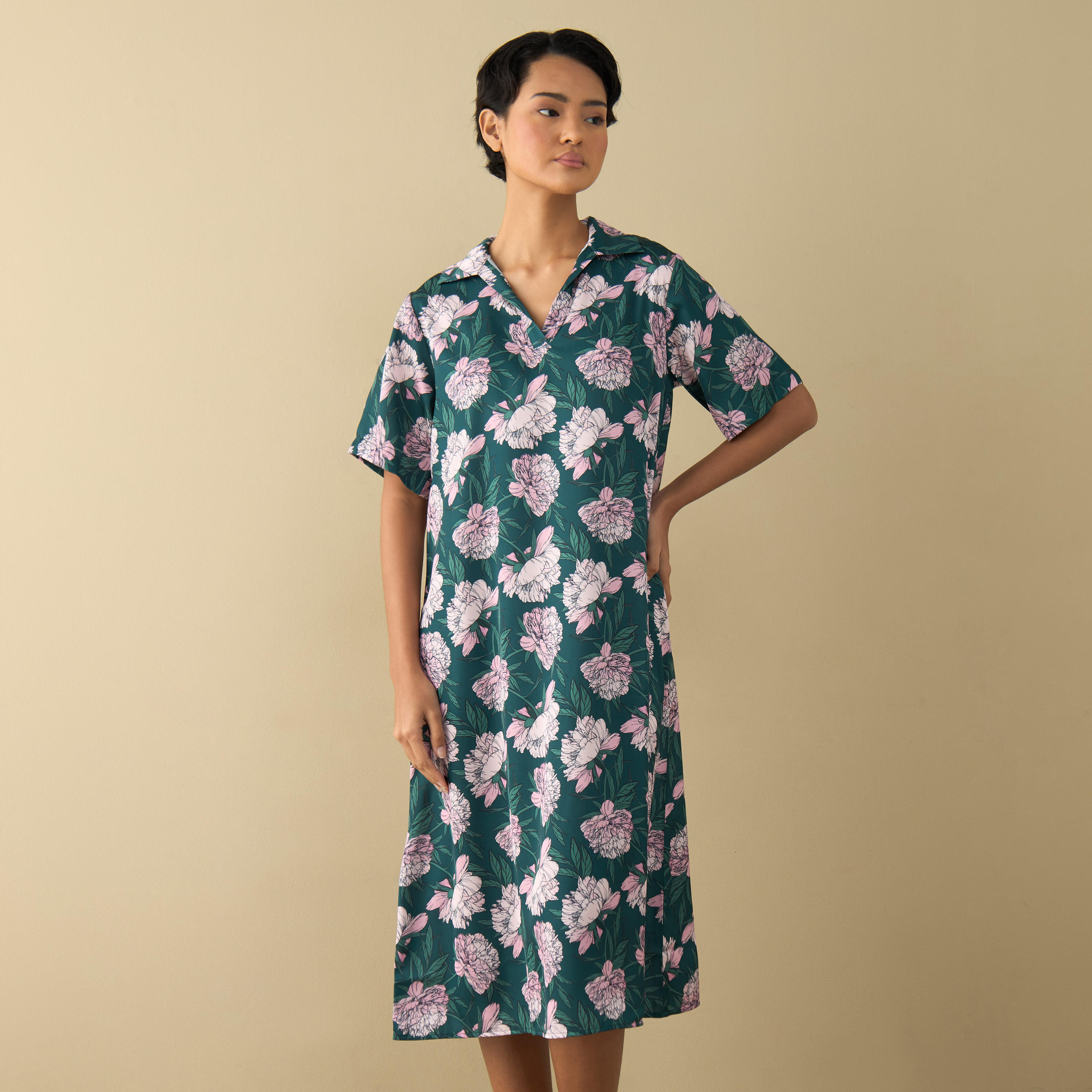 Floral Print Sleepshirt main image 0
