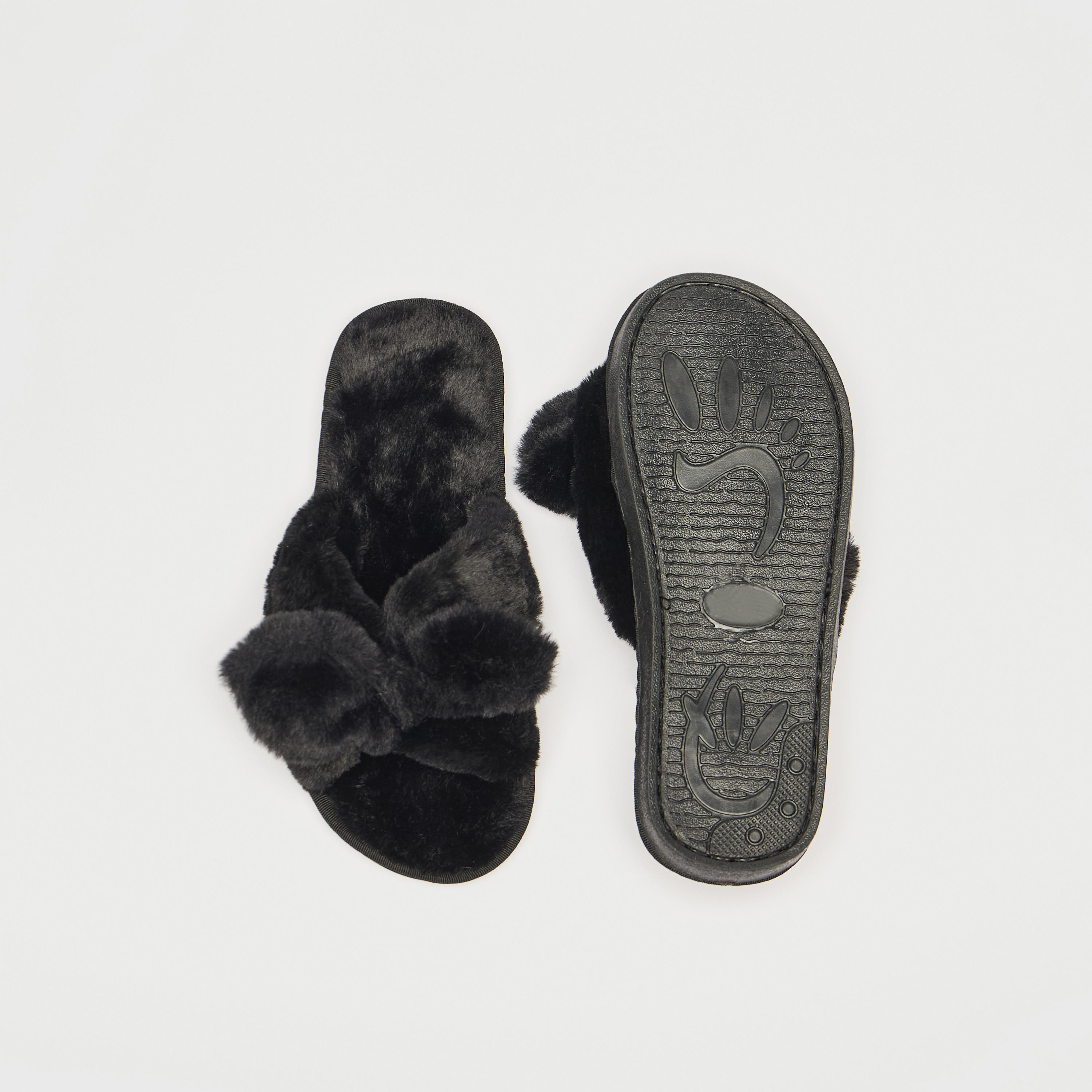 Bow Accent Slip-On Bedroom Slippers-women-clothing-nightwear-bedroomslippers-image-5