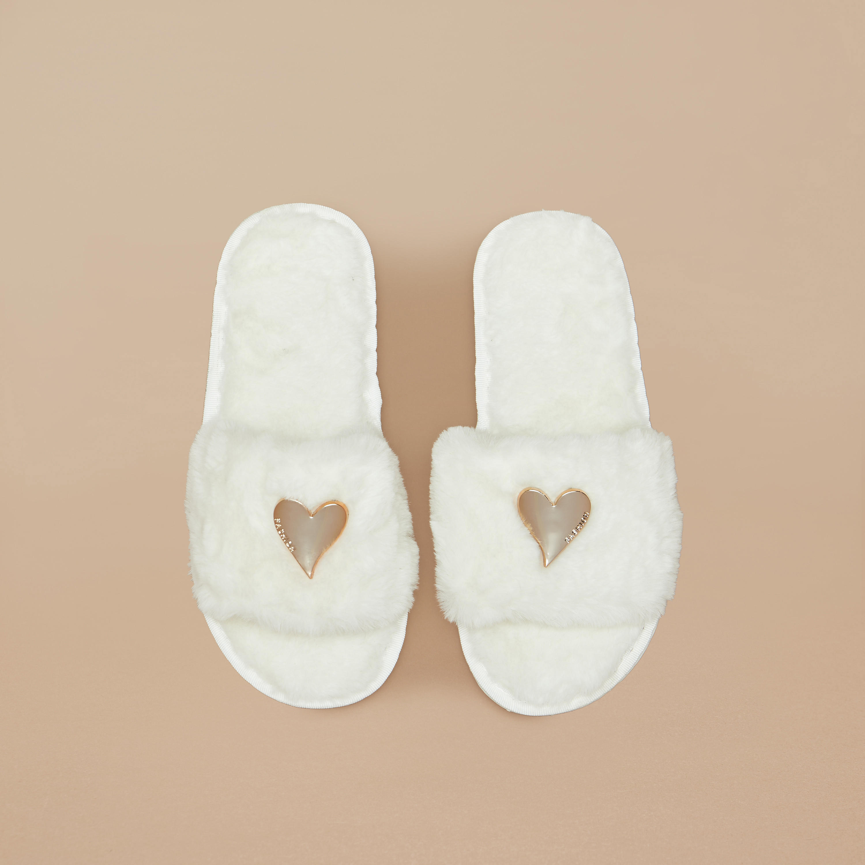Heart Accent Slip-On Bedroom Slippers-women-clothing-nightwear-bedroomslippers-image-1
