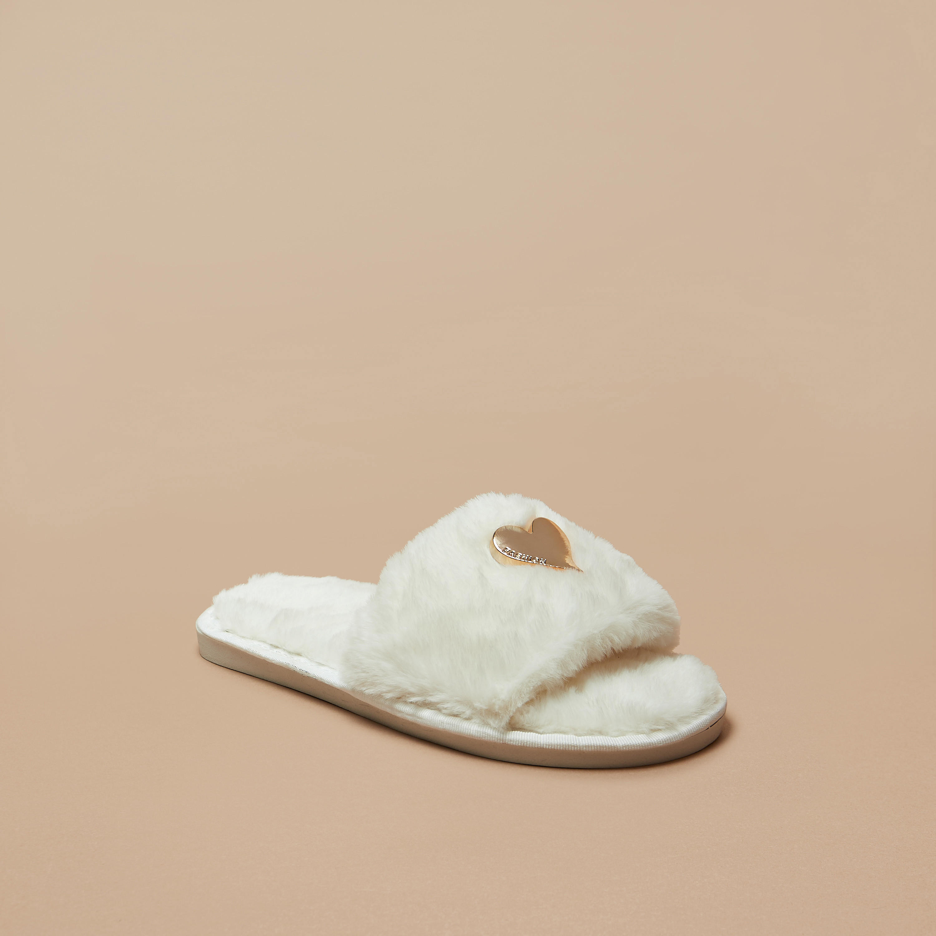 Heart Accent Slip-On Bedroom Slippers-women-clothing-nightwear-bedroomslippers-image-2