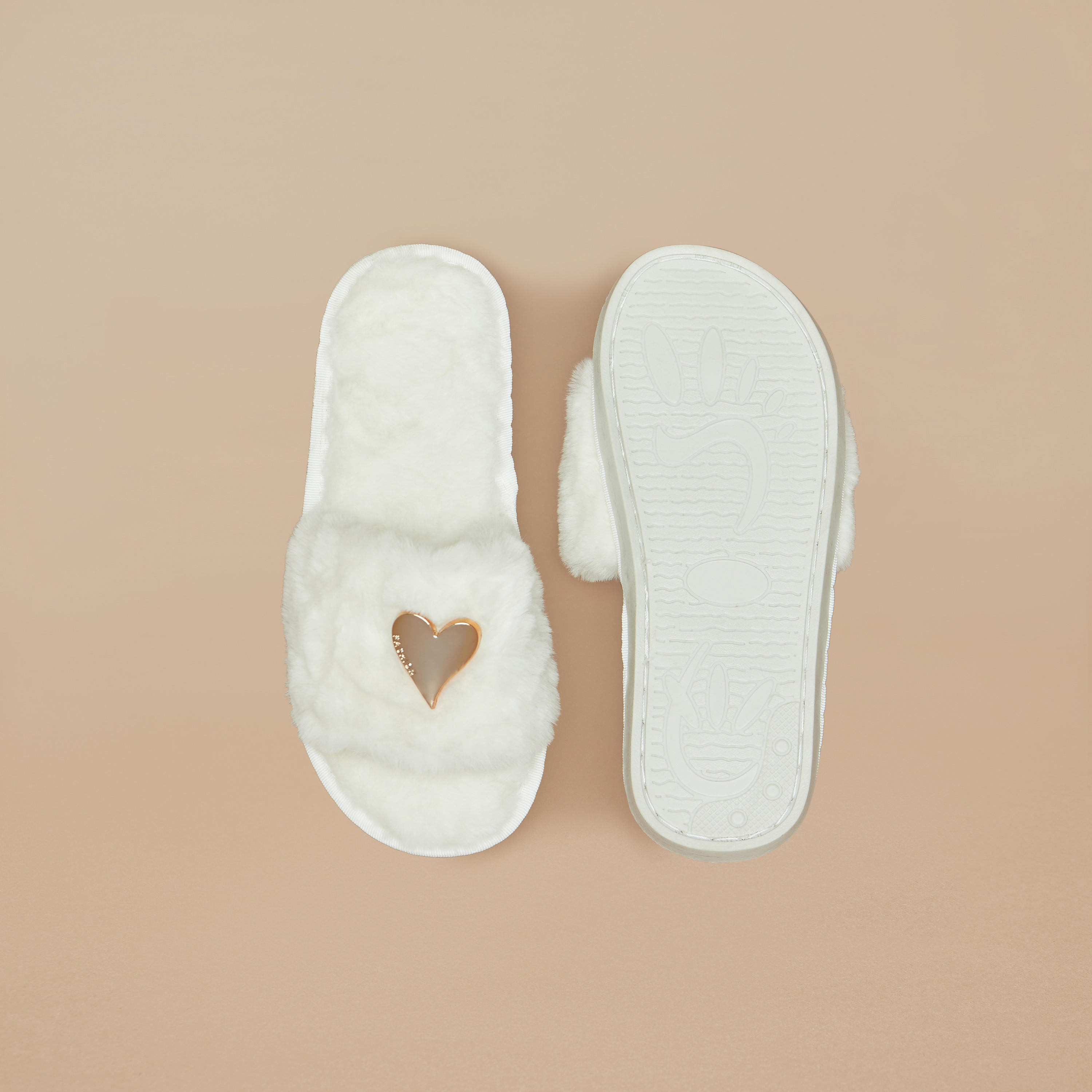 Heart Accent Slip-On Bedroom Slippers-women-clothing-nightwear-bedroomslippers-image-5