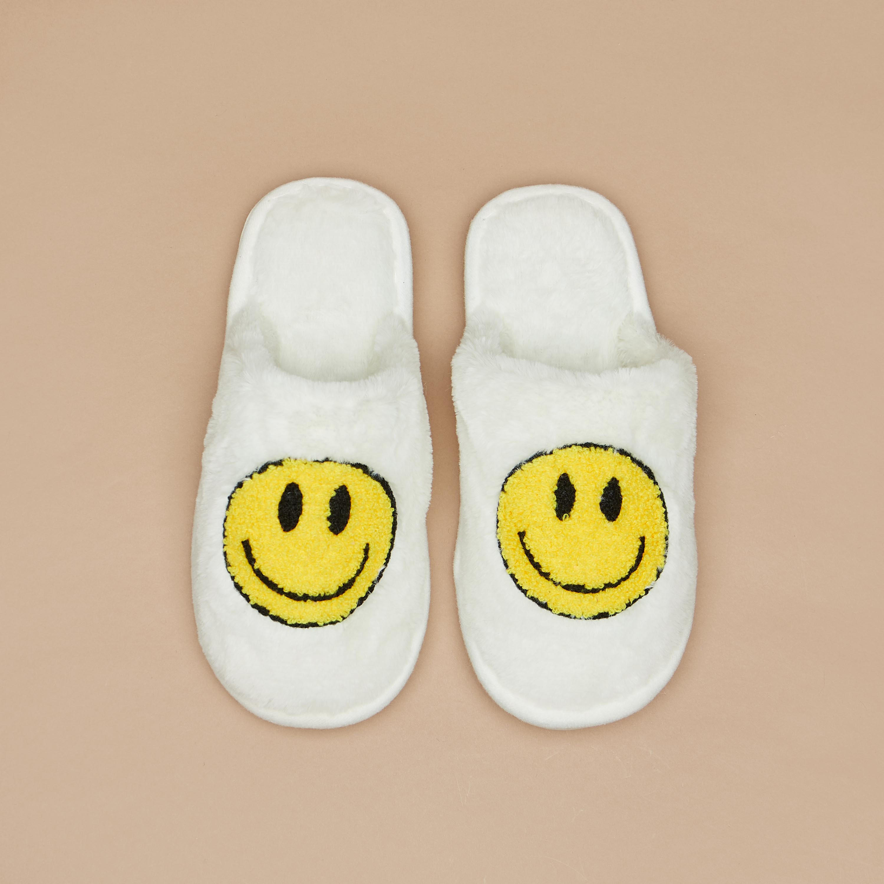 Smiley Textured Bedroom Slides-women-clothing-nightwear-bedroomslippers-image-1