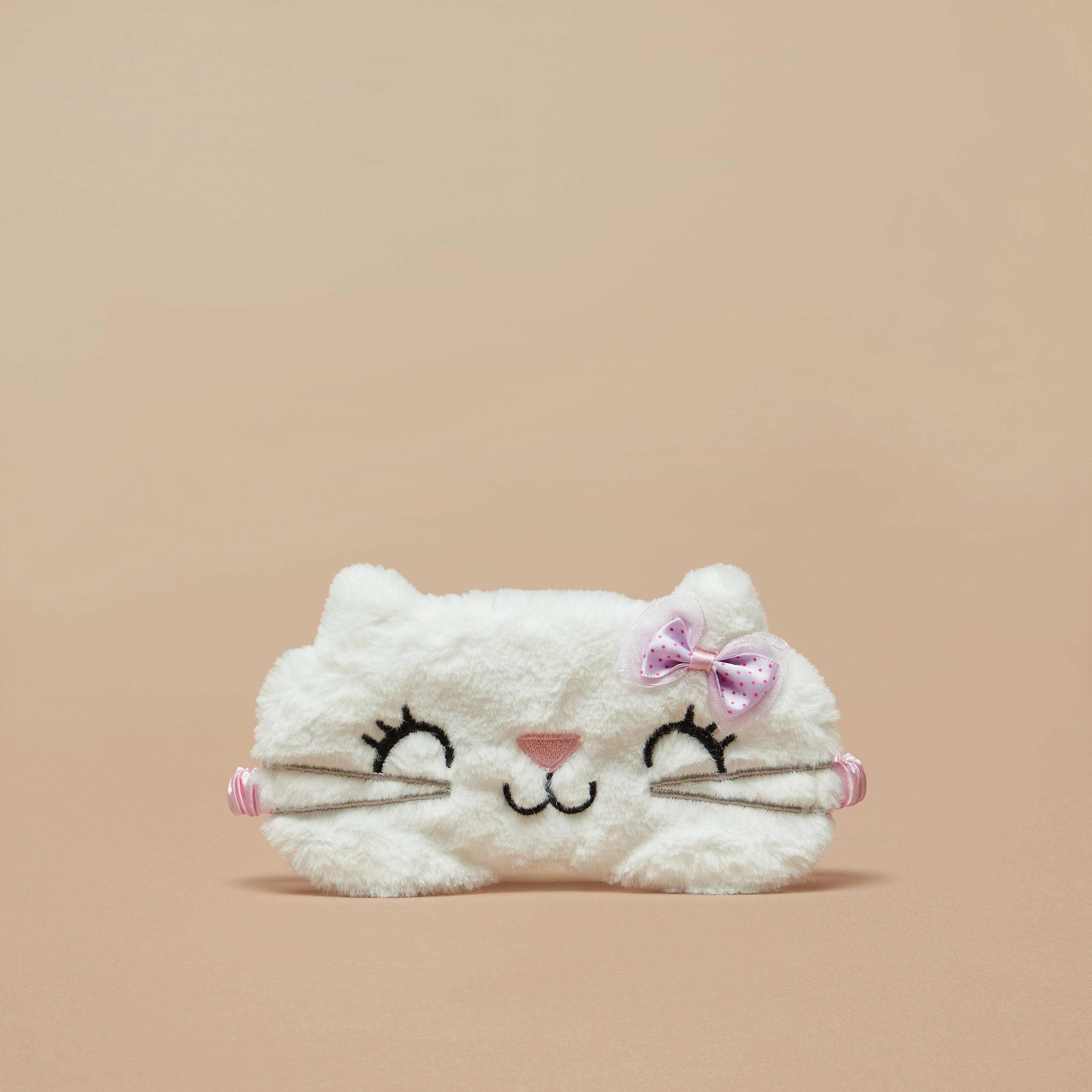 Cat Textured Eye Mask with Pouch-women-clothing-lingerie-lingerieaccessories-image-1