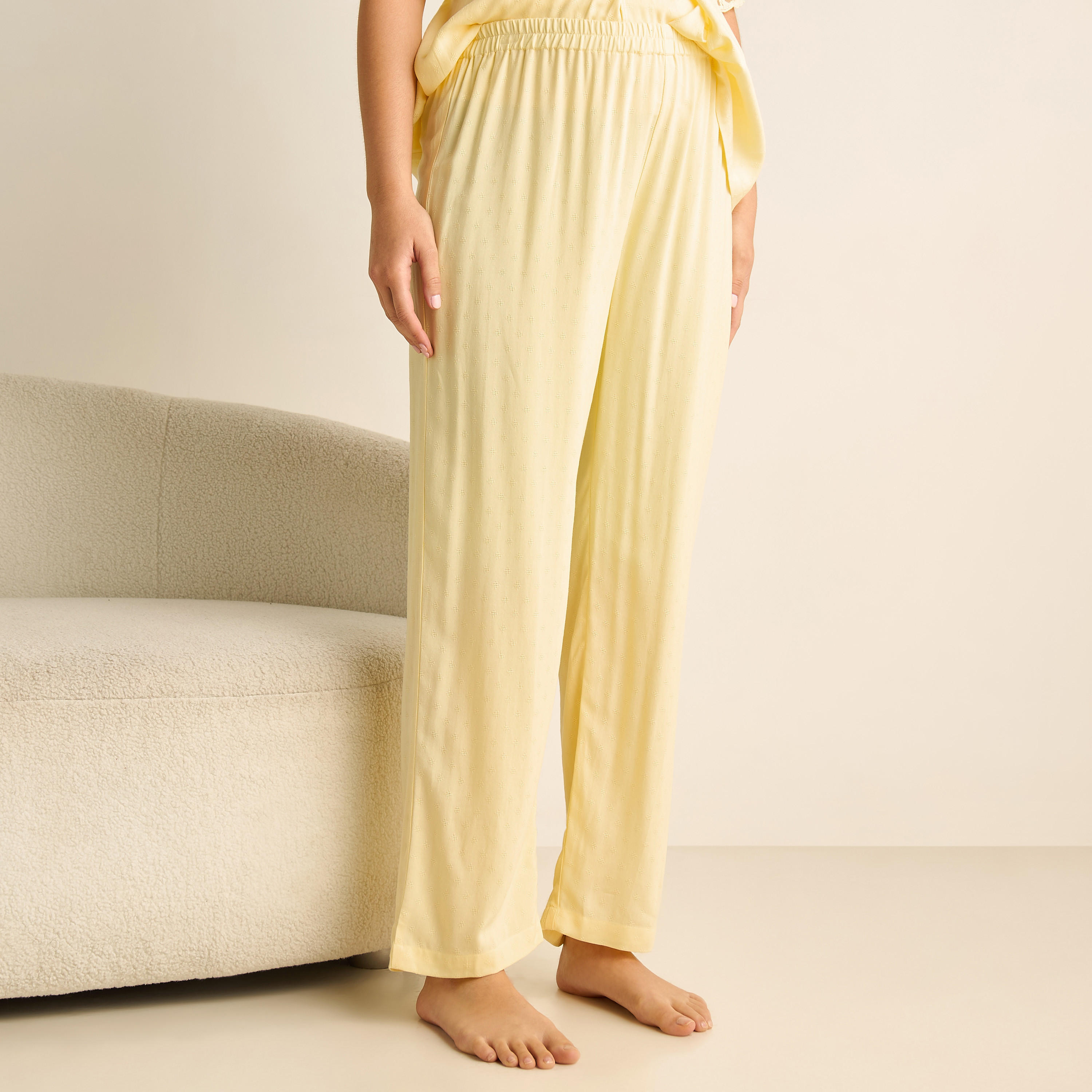 Lace Textured Maternity Top and Pyjama Set-women-clothing-maternity-nightwear-image-18