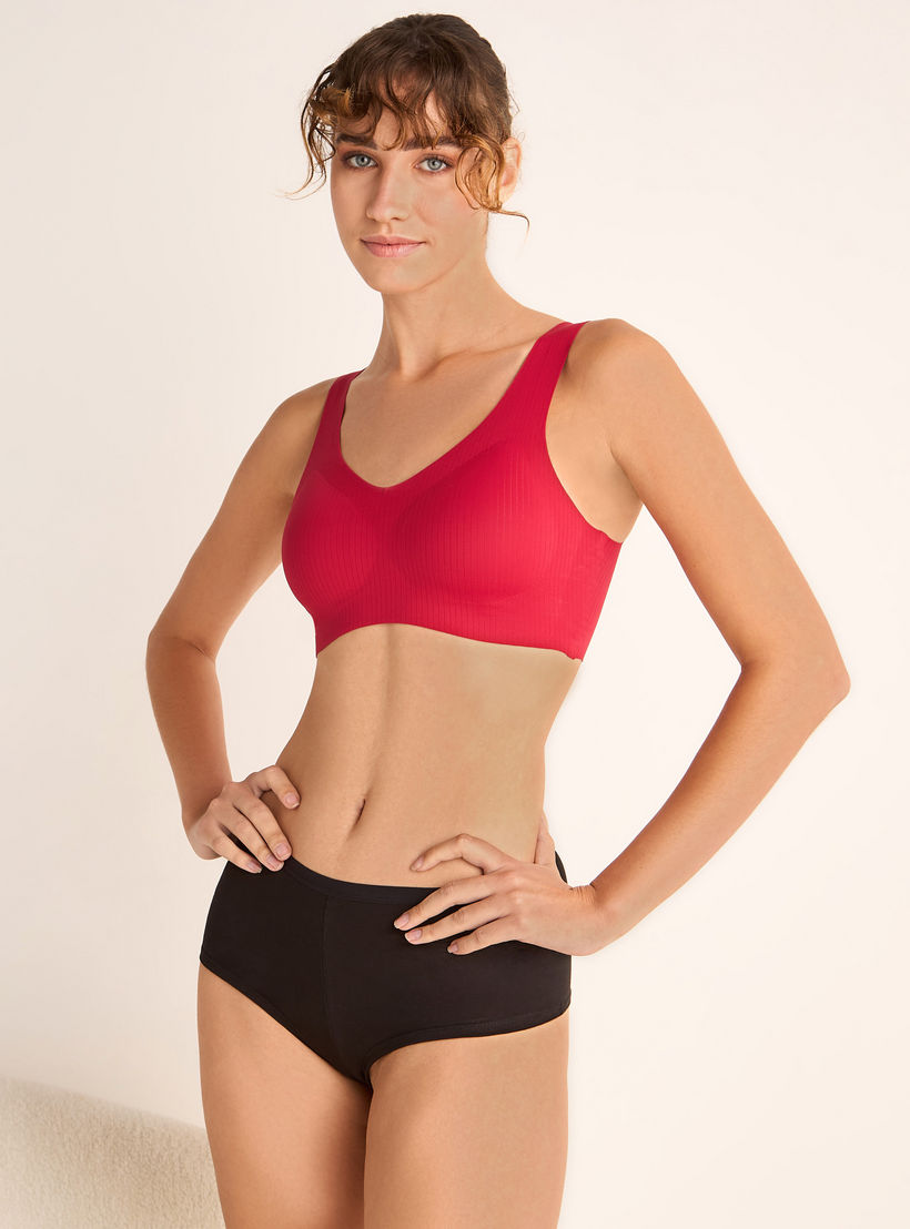 Seamless Bonded Support Bra-women-clothing-lingerie-bras-image-4
