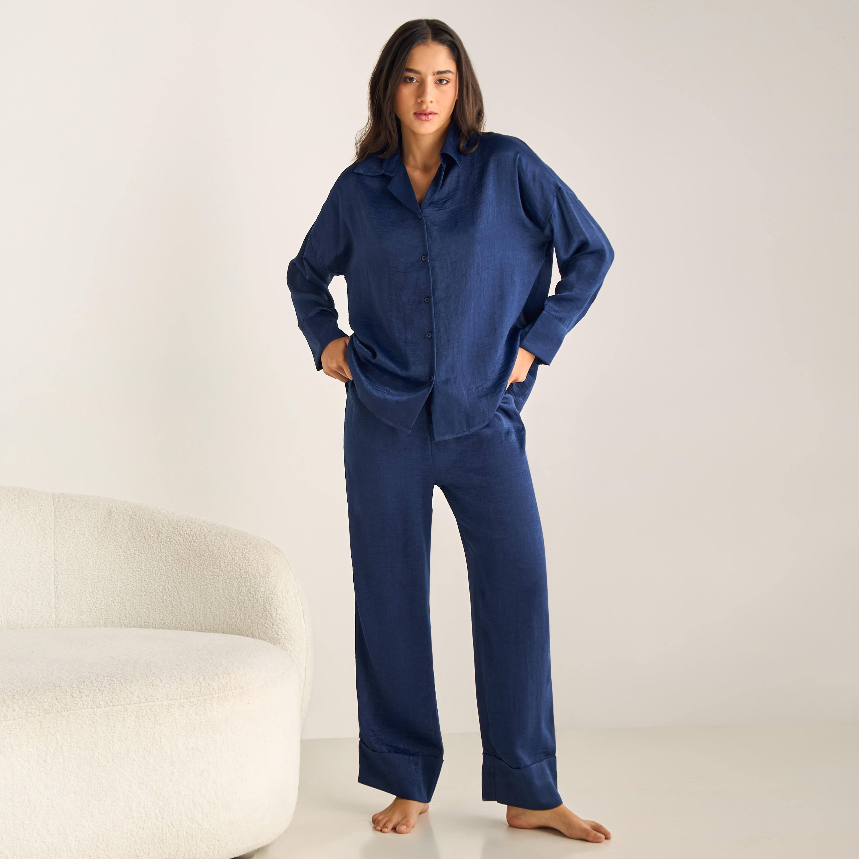 طقم بنطلون بيجاما وقميص فيسكوز فضفاض-women-clothing-nightwear-pyjamas-longsets-image-6
