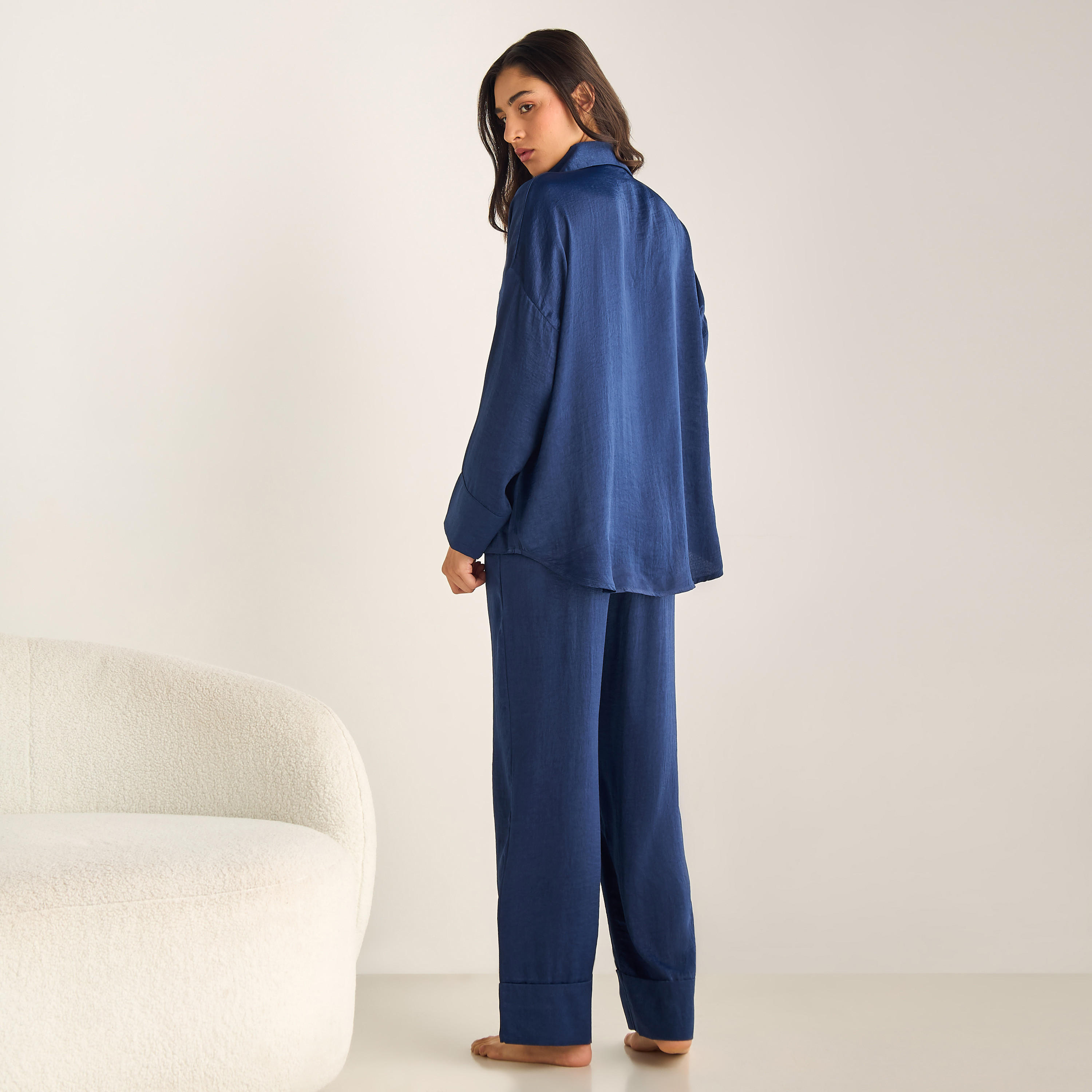 طقم بنطلون بيجاما وقميص فيسكوز فضفاض-women-clothing-nightwear-pyjamas-longsets-image-4