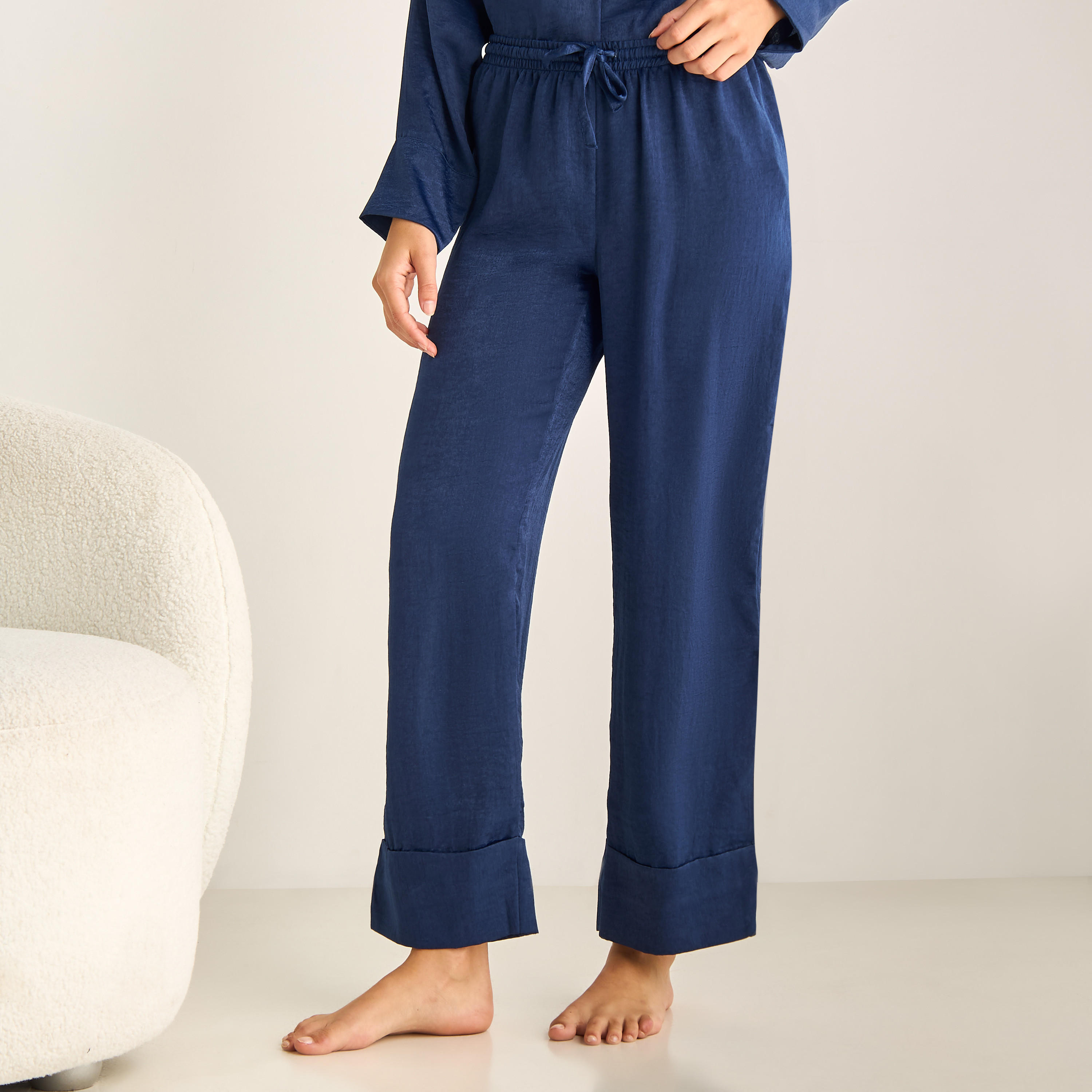 طقم بنطلون بيجاما وقميص فيسكوز فضفاض-women-clothing-nightwear-pyjamas-longsets-image-3
