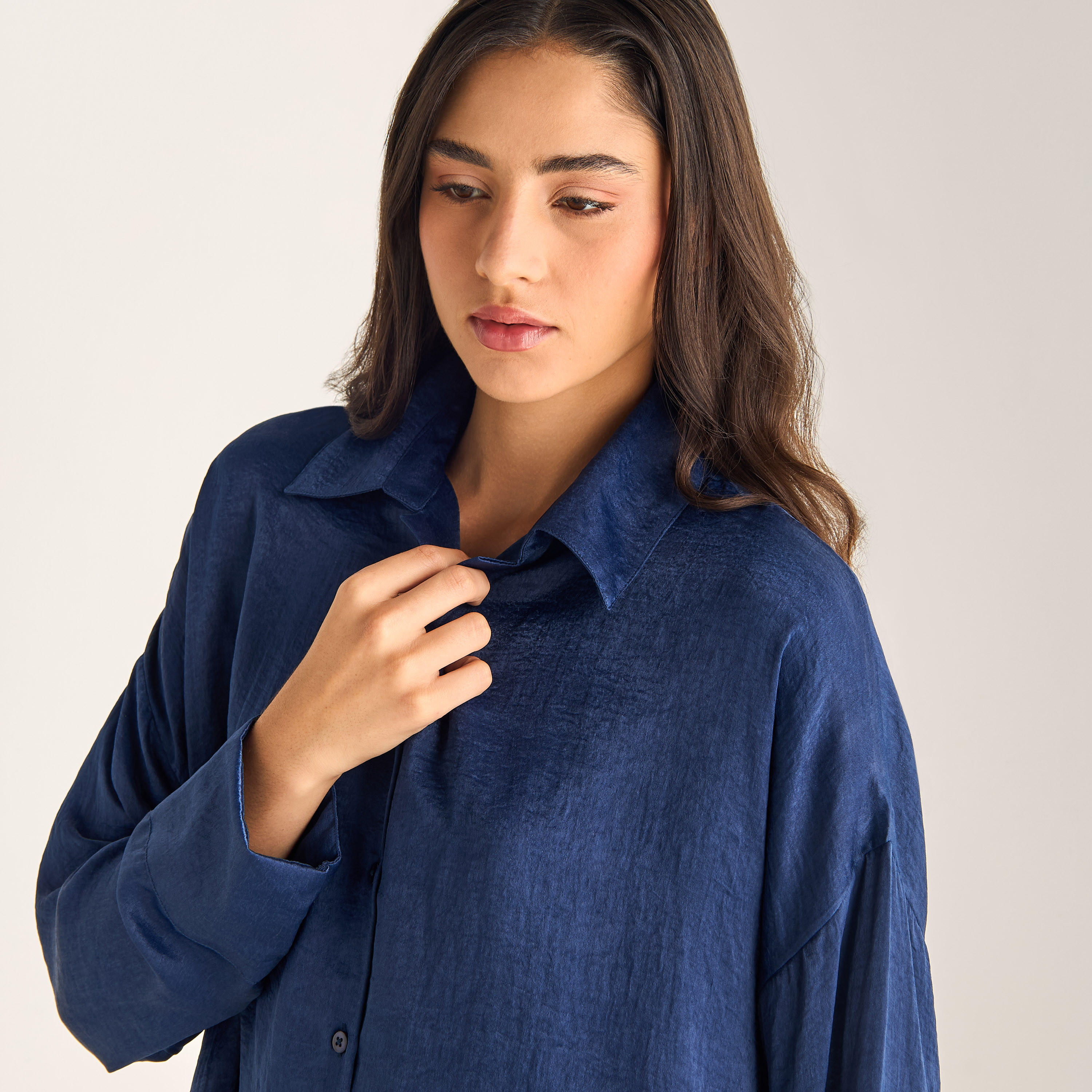 طقم بنطلون بيجاما وقميص فيسكوز فضفاض-women-clothing-nightwear-pyjamas-longsets-image-2