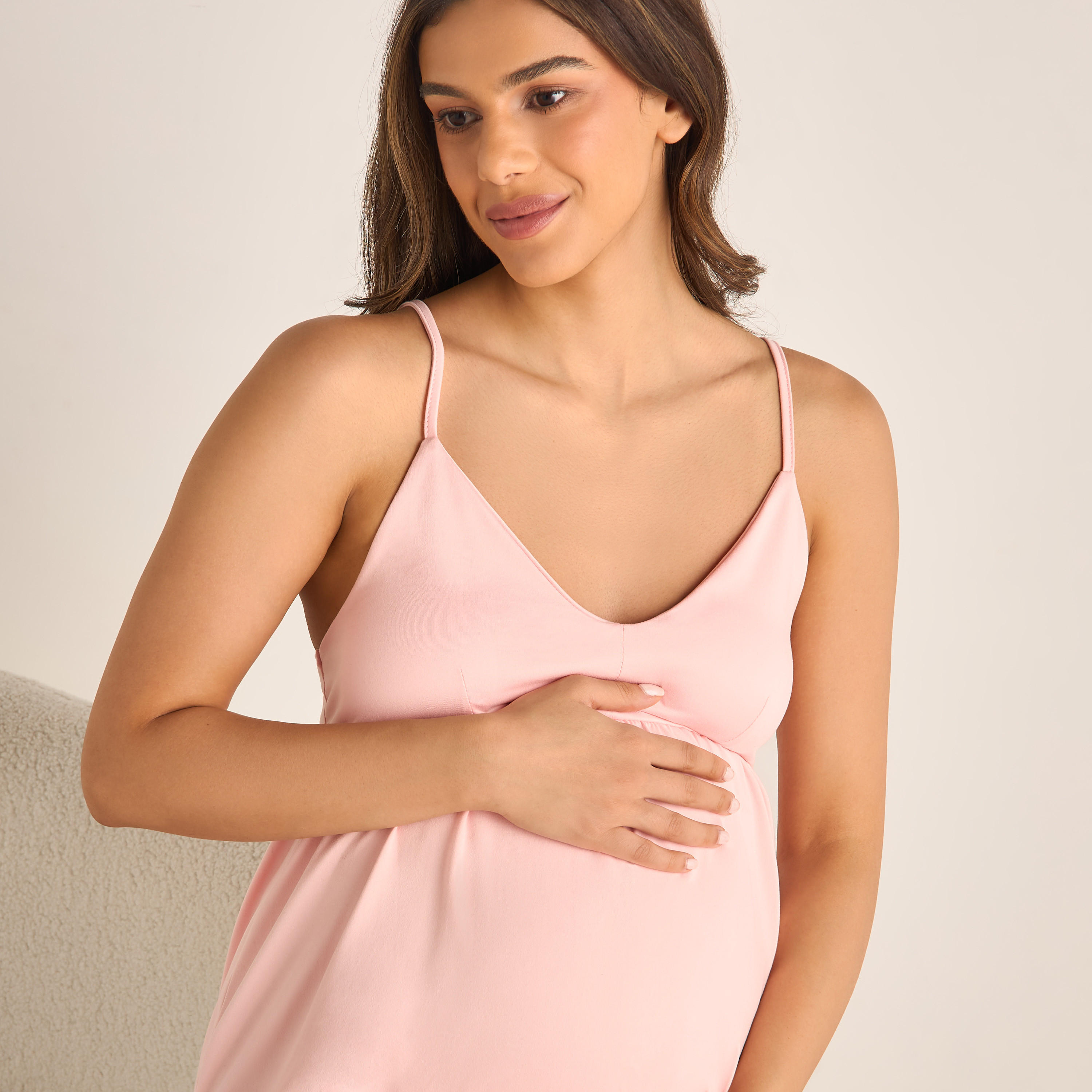 فستان داخلي للحوامل بحمالات قابلة للتعديل-women-clothing-nightwear-nighties-image-3