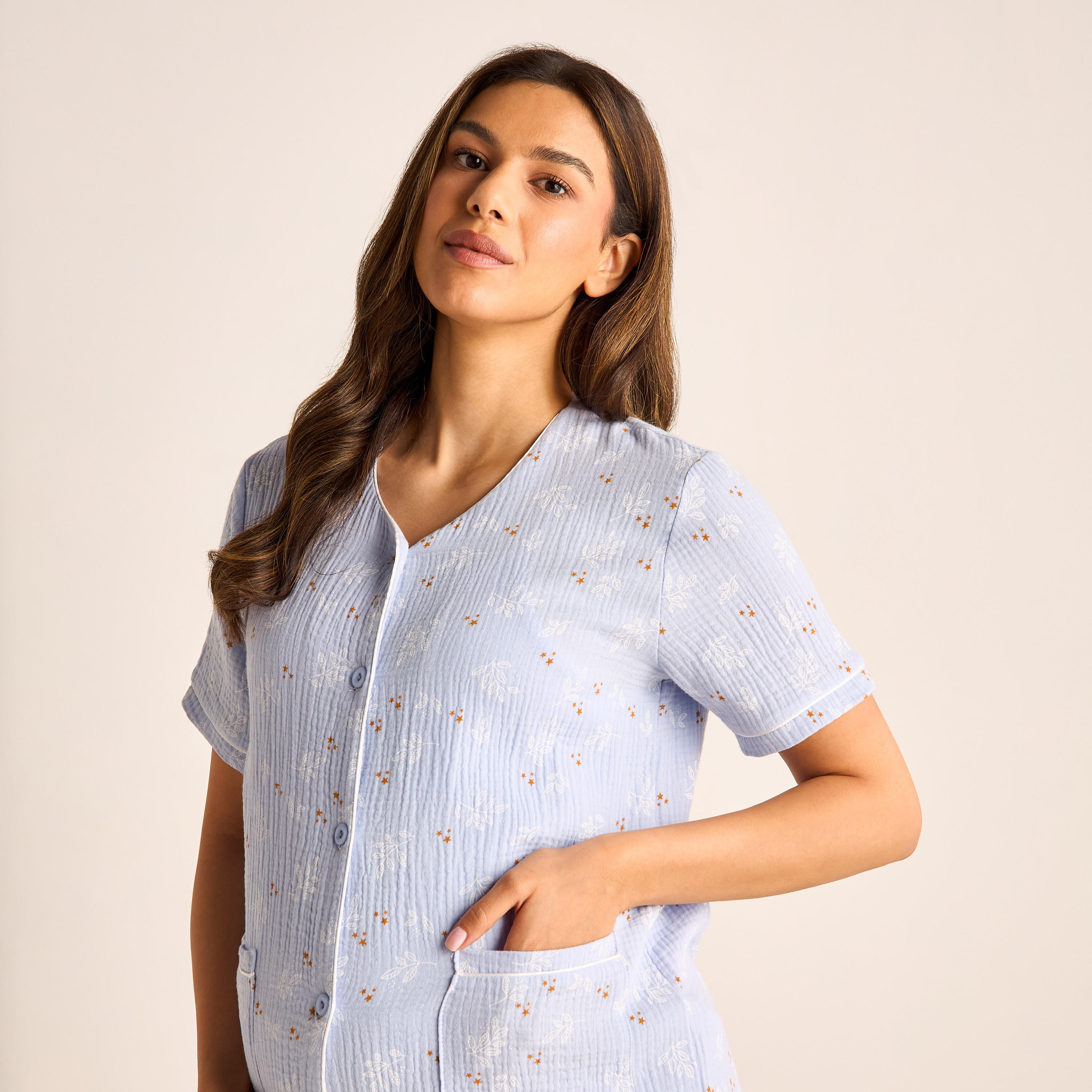 Printed Maternity Top and Elasticated Pyjama Set-women-clothing-nightwear-pyjamas-longsets-image-6