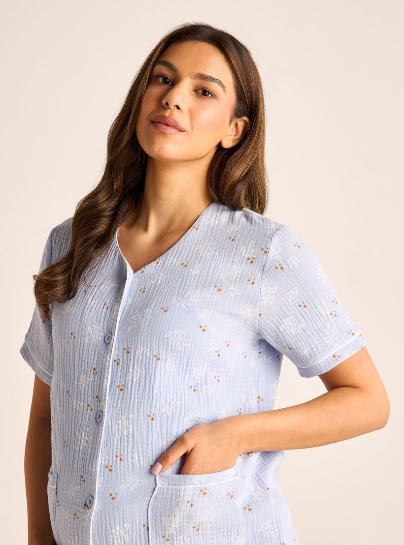 Printed Maternity Top and Elasticated Pyjama Set-women-clothing-nightwear-pyjamas-longsets-image-6