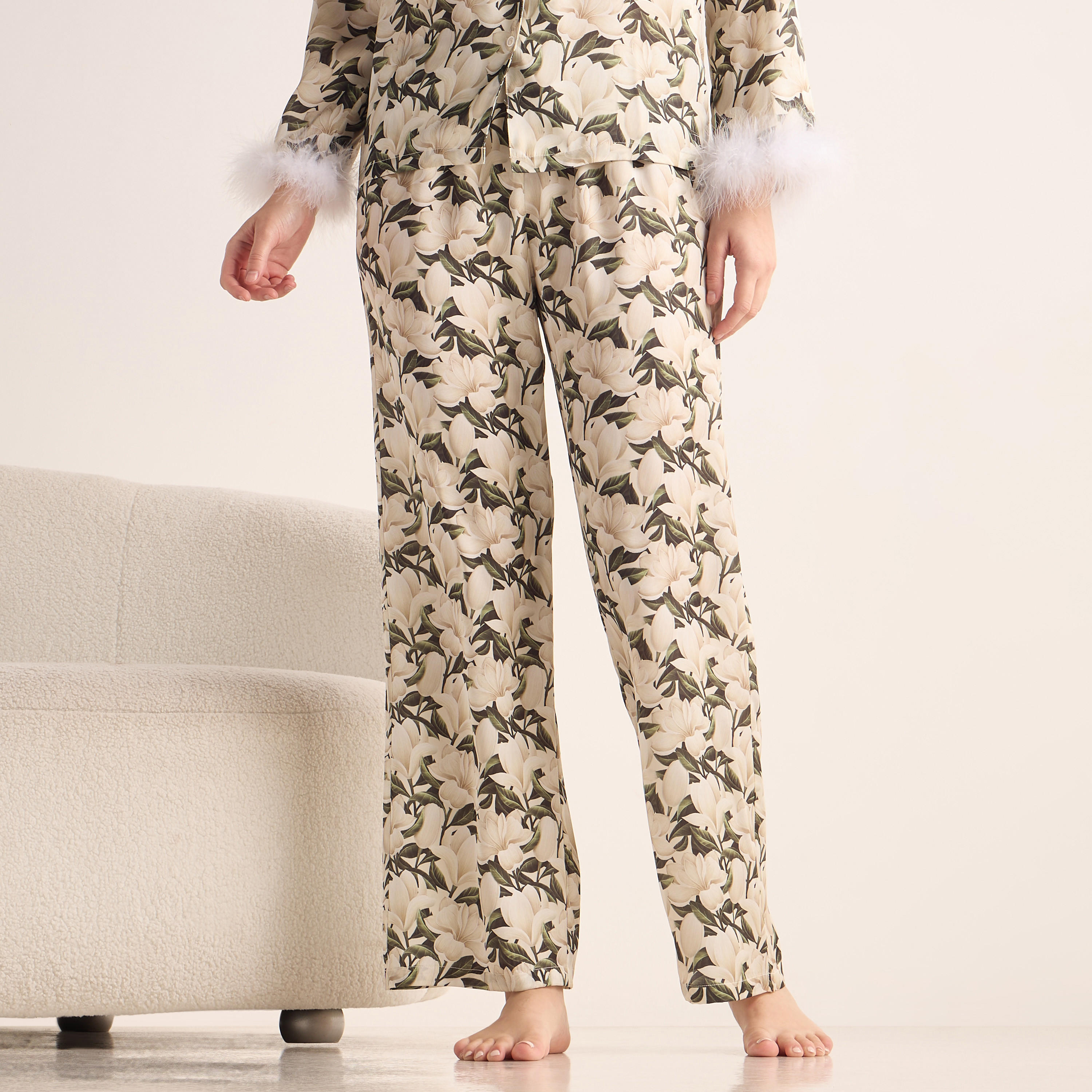 Floral Print Satin Pyjama Set-women-clothing-nightwear-pyjamas-longsets-image-4