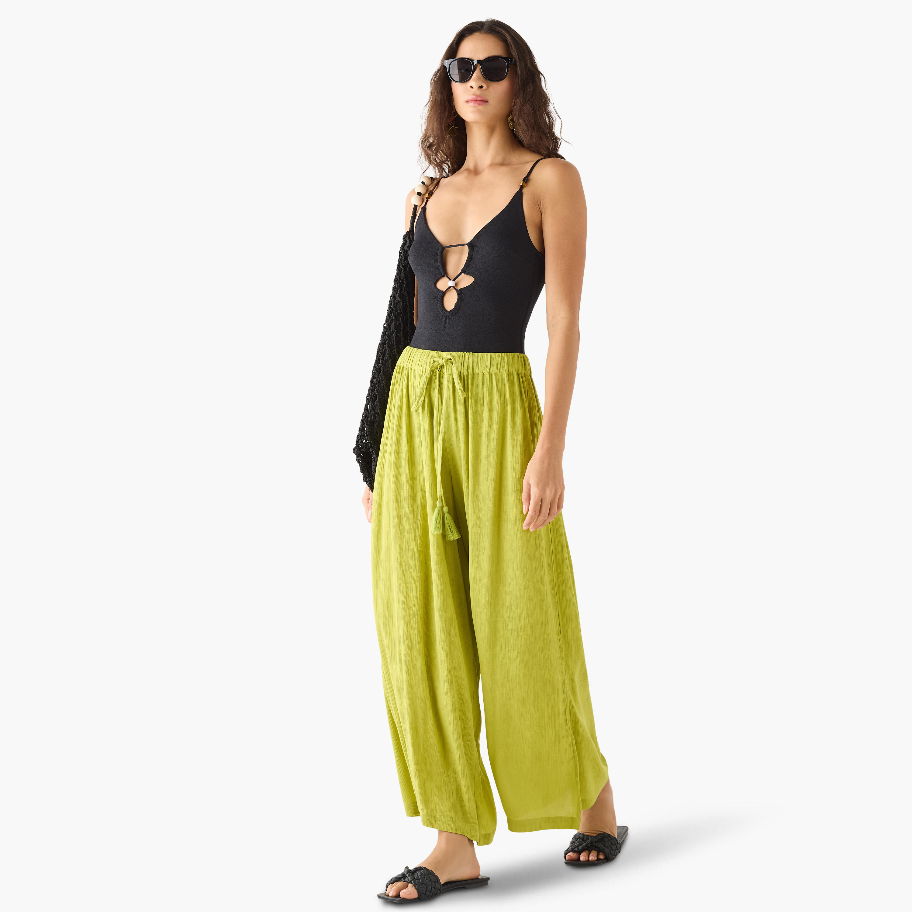 بنطلون بلازو بارز الملمس برباط إغلاق-women-clothing-swimandbeach-beachwear-image-14