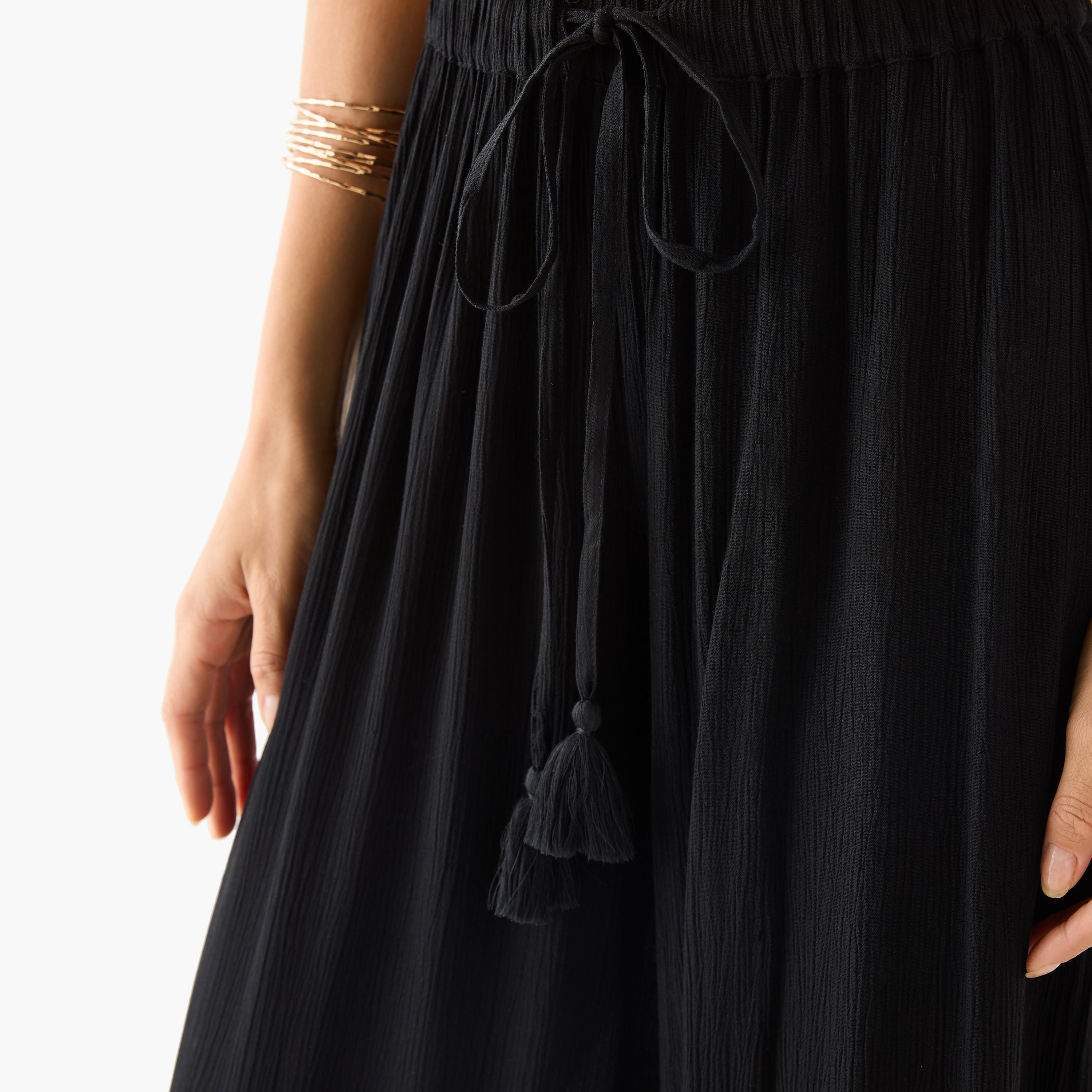 بنطلون بلازو بارز الملمس برباط إغلاق-women-clothing-swimandbeach-beachwear-image-8