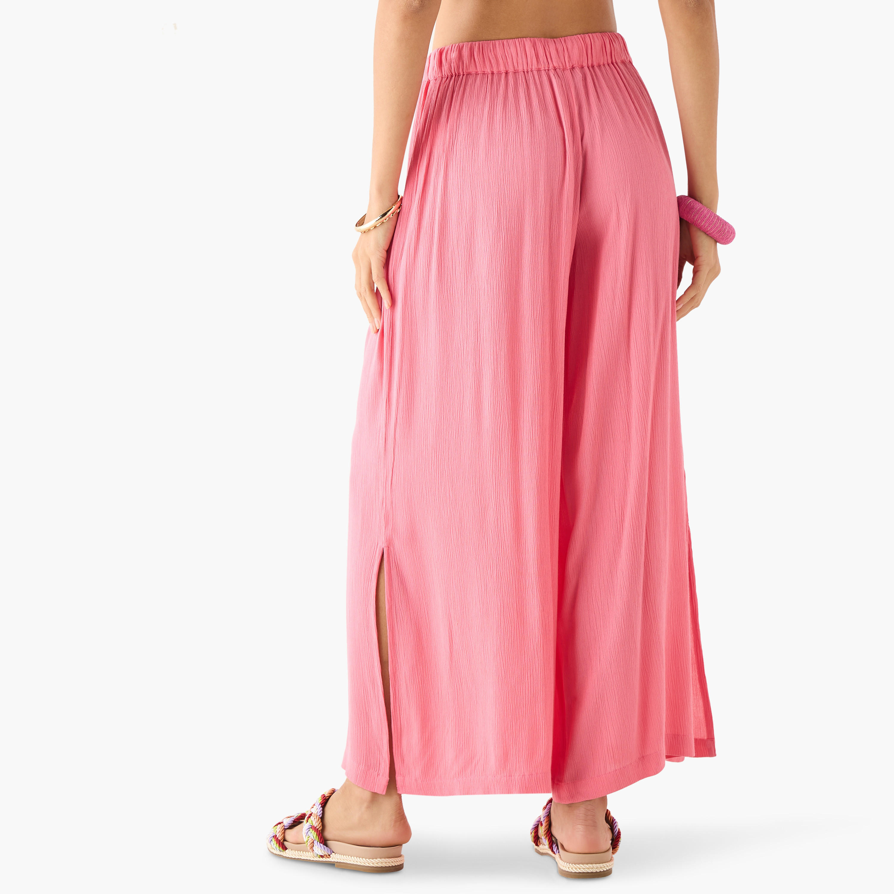 بنطلون بلازو بارز الملمس برباط إغلاق-women-clothing-swimandbeach-beachwear-image-11