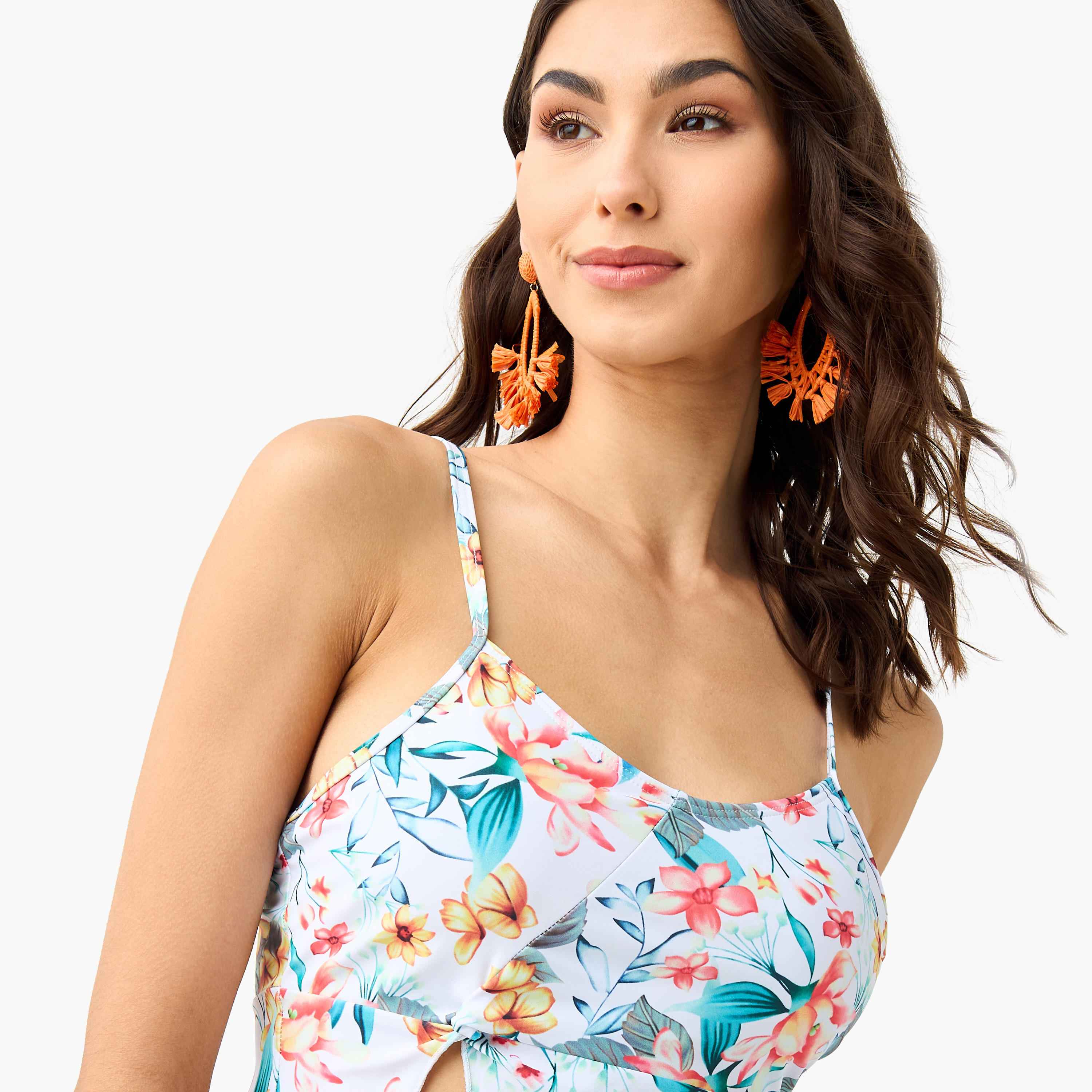 طقم سروال داخلي وبلوزة سباحة بحمالات وطبعات أزهار-women-clothing-swimandbeach-swimsuits-image-10