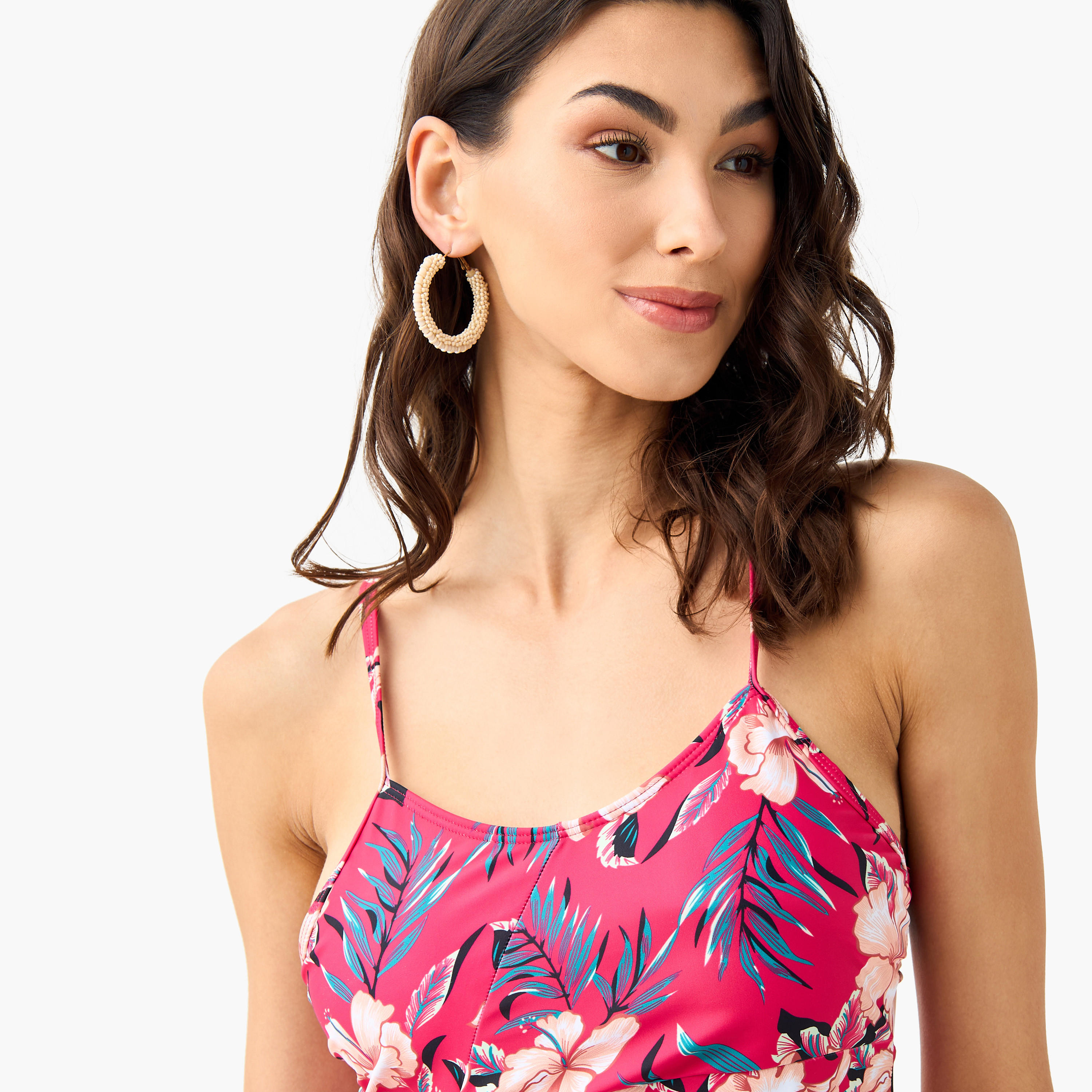 طقم سروال داخلي وبلوزة سباحة بحمالات وطبعات أزهار-women-clothing-swimandbeach-swimsuits-image-15