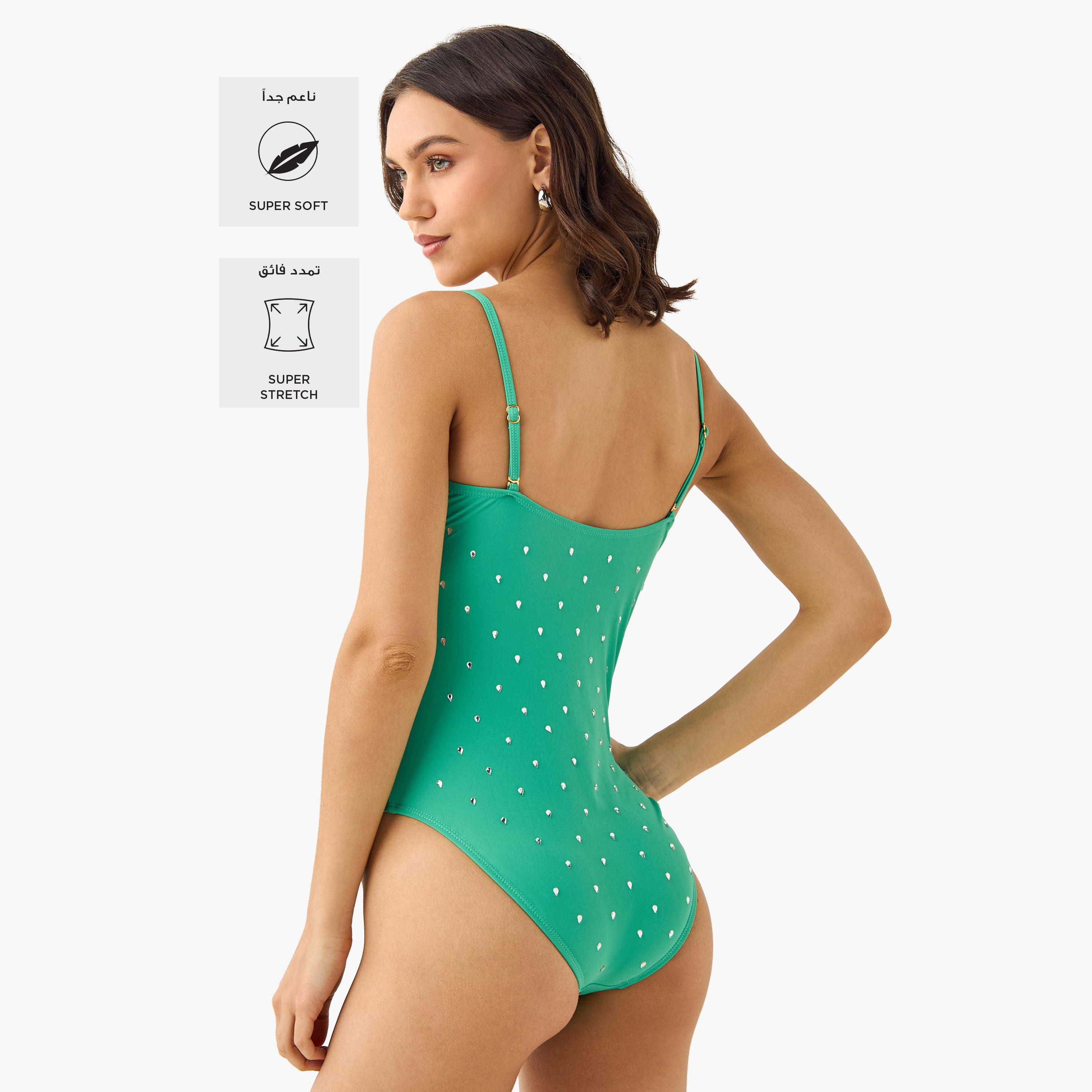 بدلة سباحة بحمالات قابلة للتعديل وزينة-women-clothing-swimandbeach-swimsuits-image-2