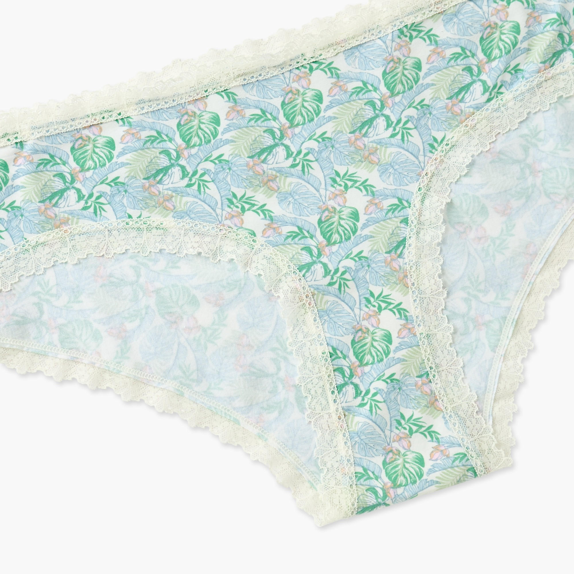 سروال داخلي بكيني بخصر مطاطي وطبعات أزهار-women-clothing-lingerie-panties-image-2