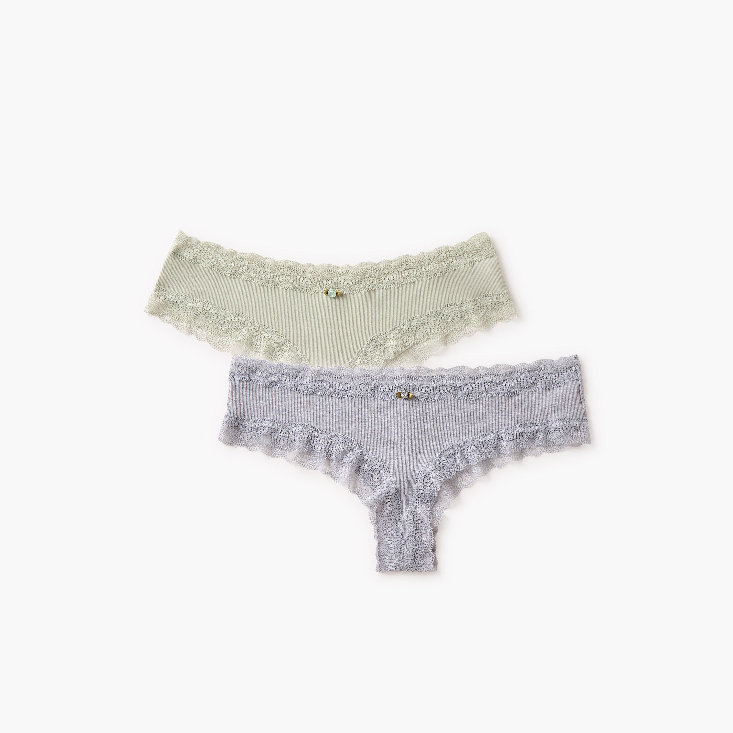سراويل داخلية بزينة دانتيل - طقم من قطعتين-women-clothing-lingerie-panties-image-5