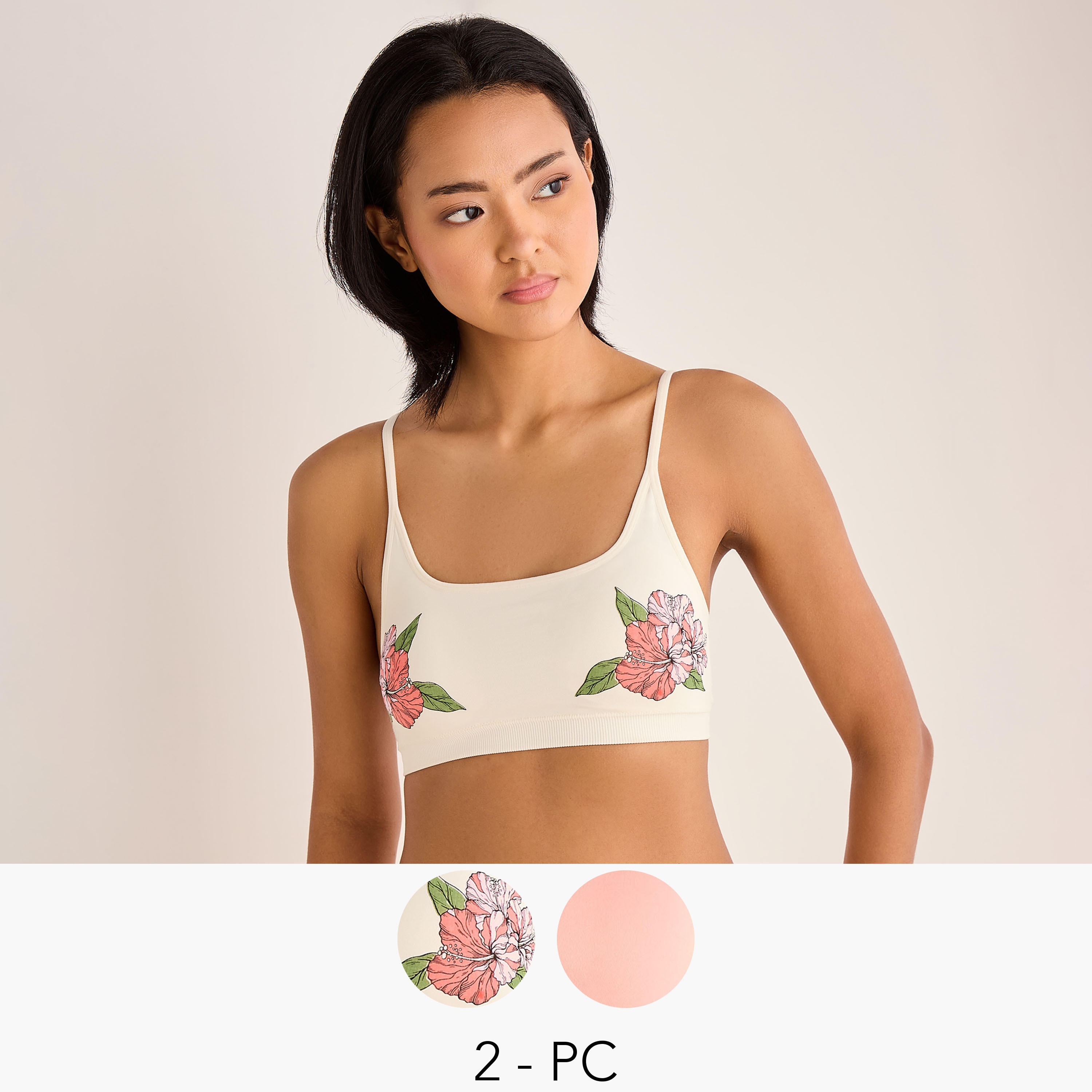 Set of 2 - Assorted Seamless Bra-women-clothing-lingerie-bras-image-1