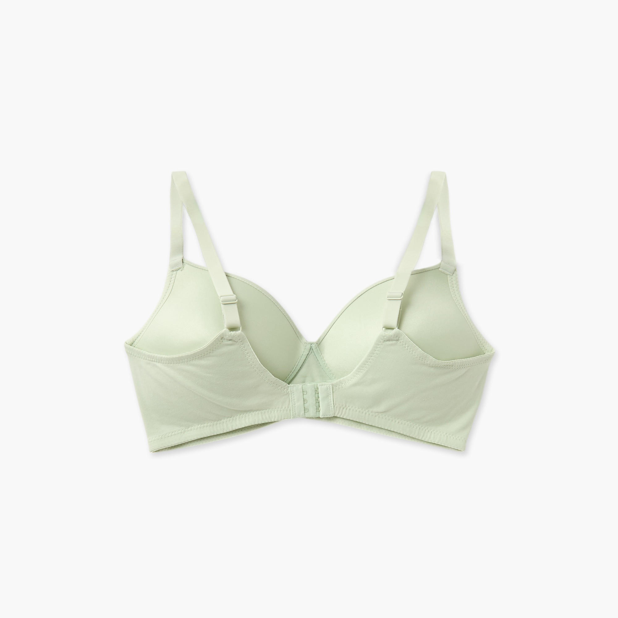 Non-Wired Bra with Hook and Eye Closure-women-clothing-lingerie-bras-image-3